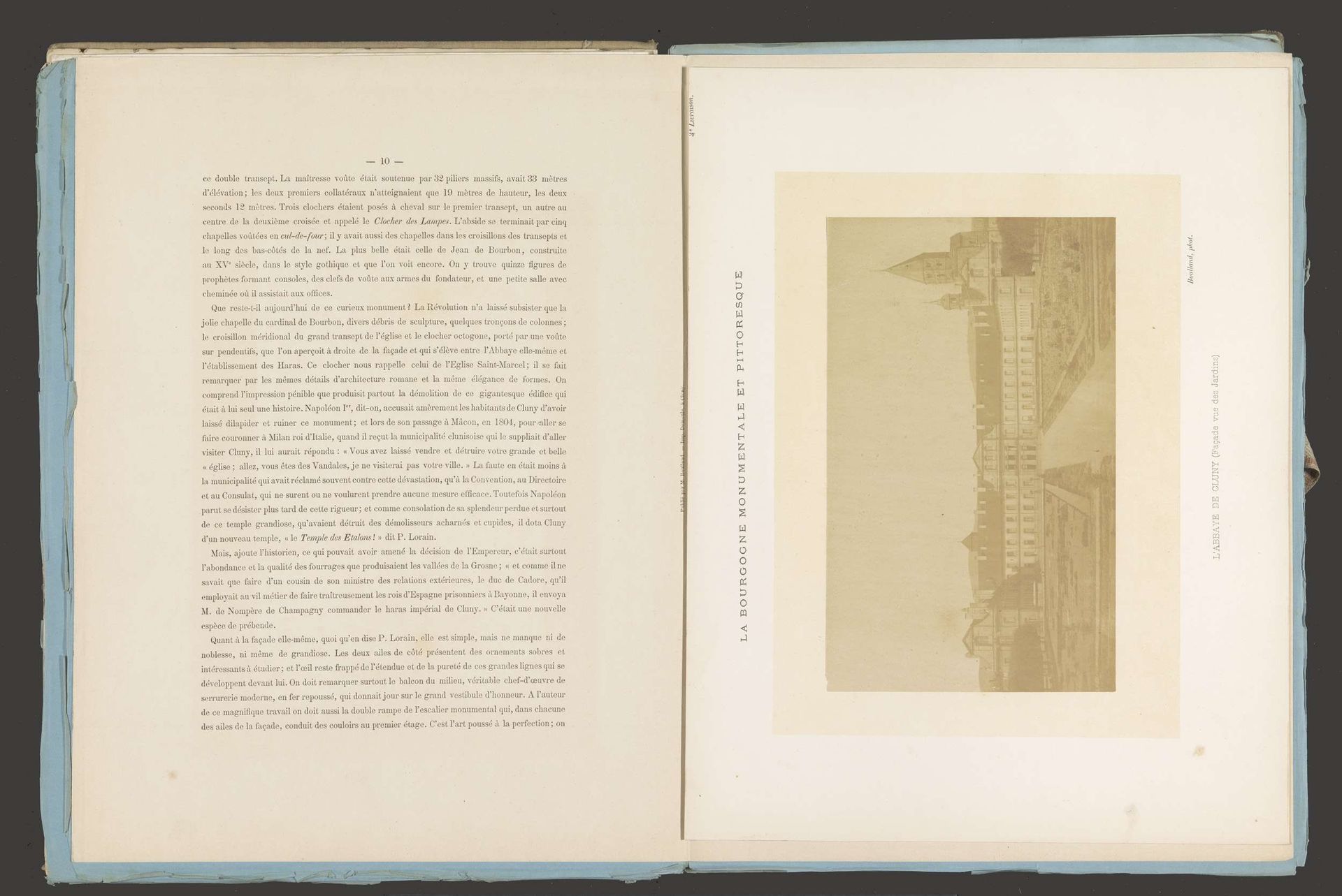 Abdij van Cluny gezien vanaf de tuinen by A. Boulland