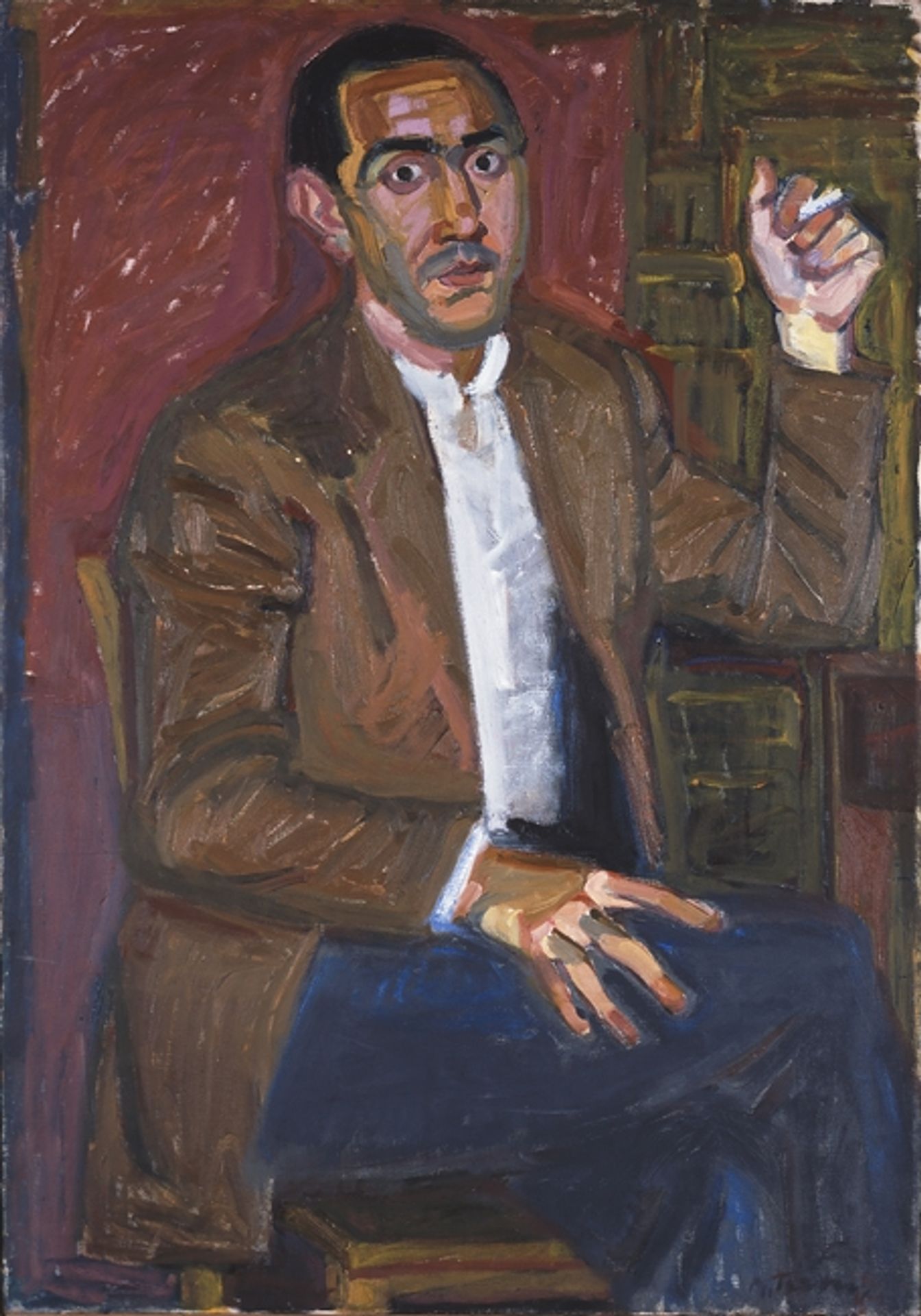Portrait of Ioannis Soukaras by Panayiotis Tetsis