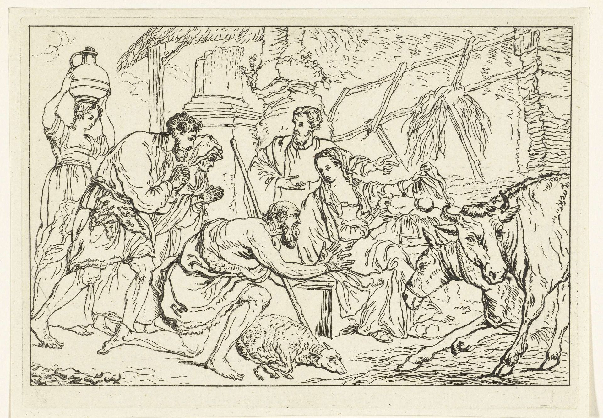 De aanbidding der herders by Ernst Willem Jan Bagelaar
