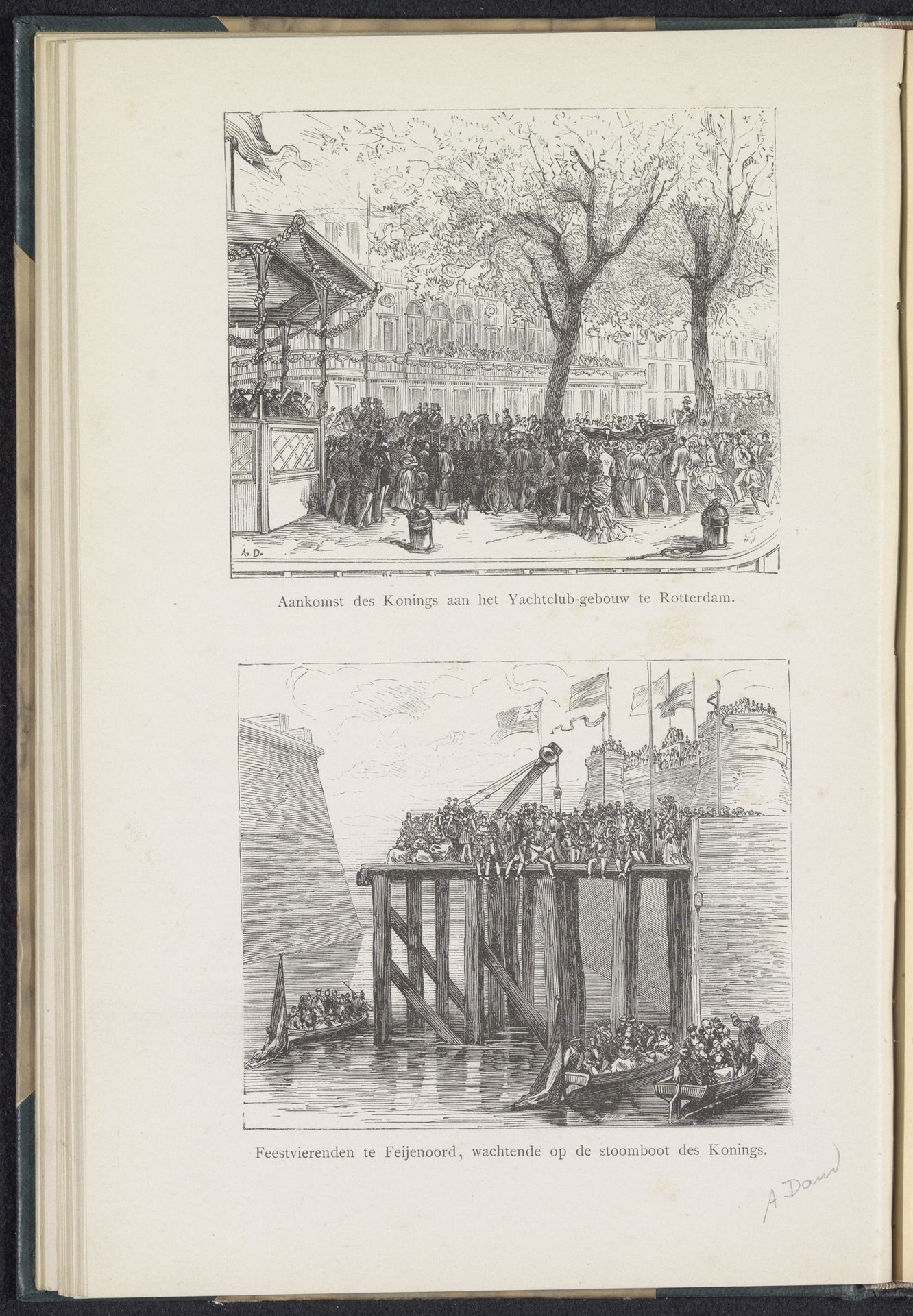 Koning Willem III in Rotterdam, 1874 by A. Deroi