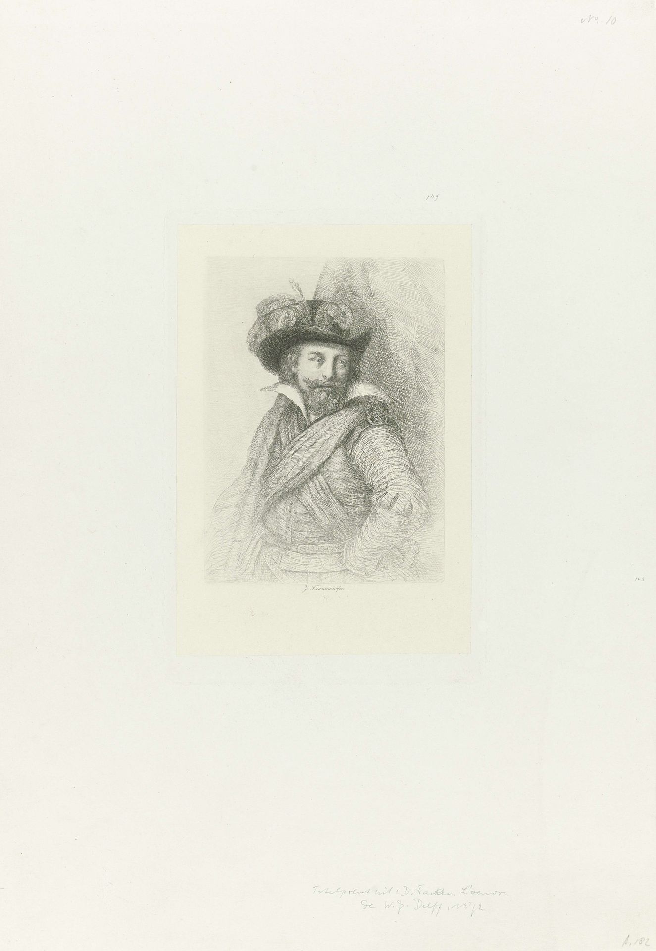 Portret van Willem Jacobsz. Delff by Jacob Taanman