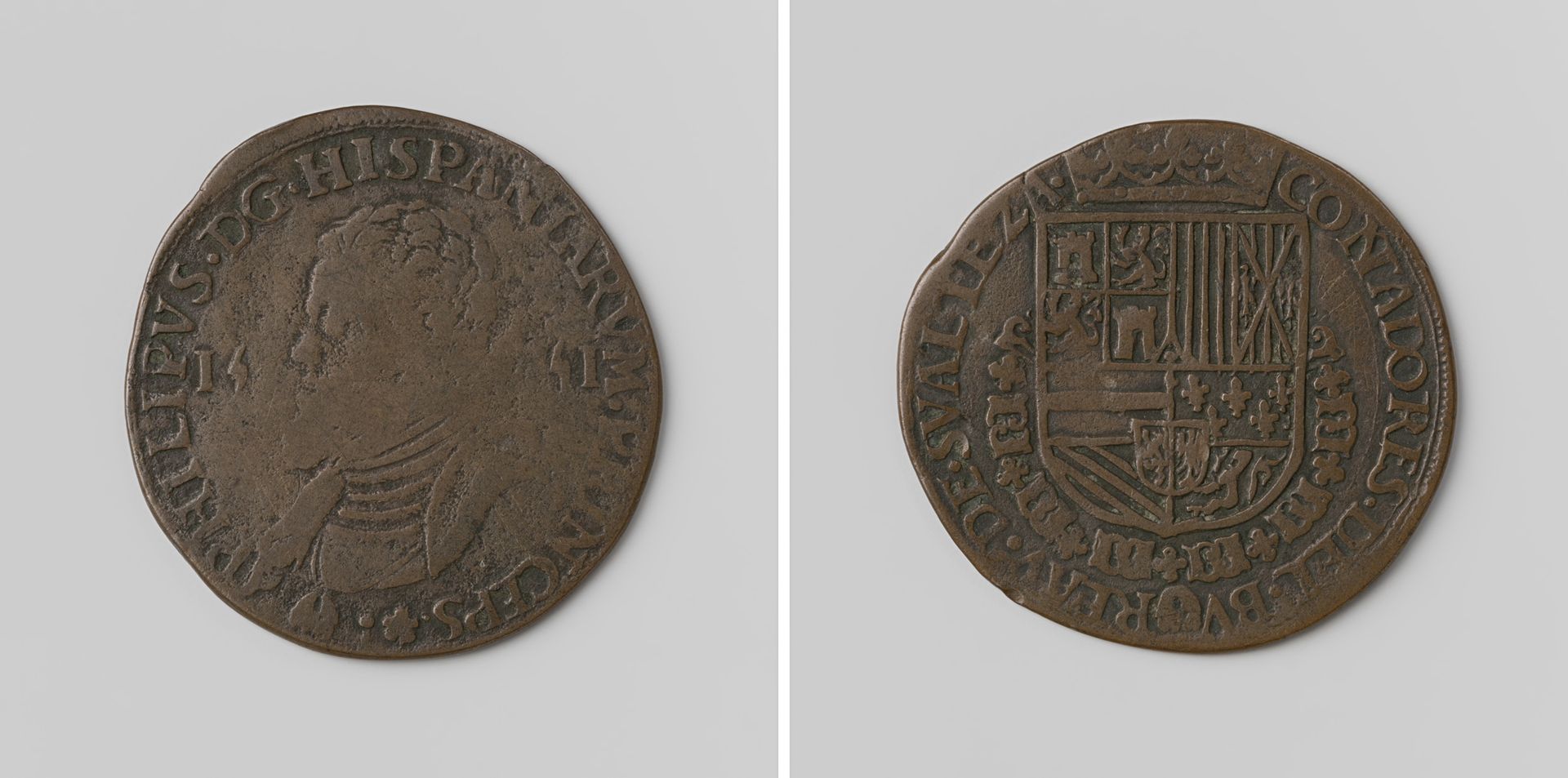 Filips II, koning van Spanje, rekenpenning van het bureau van de koning by Anonymous
