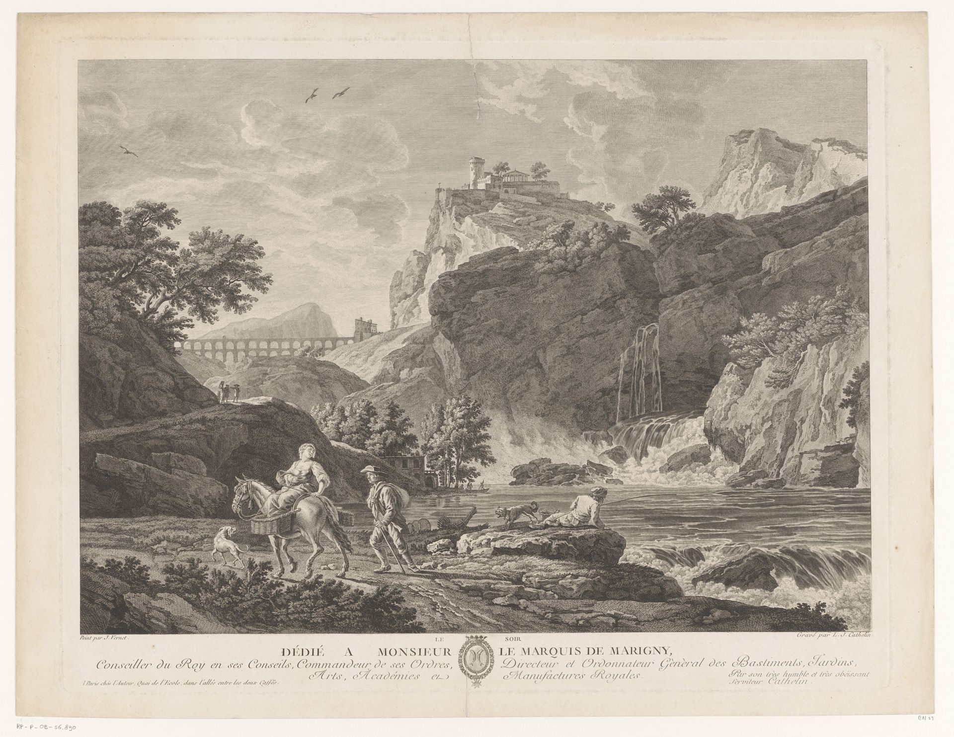 Avond by Louis Jacques Cathelin