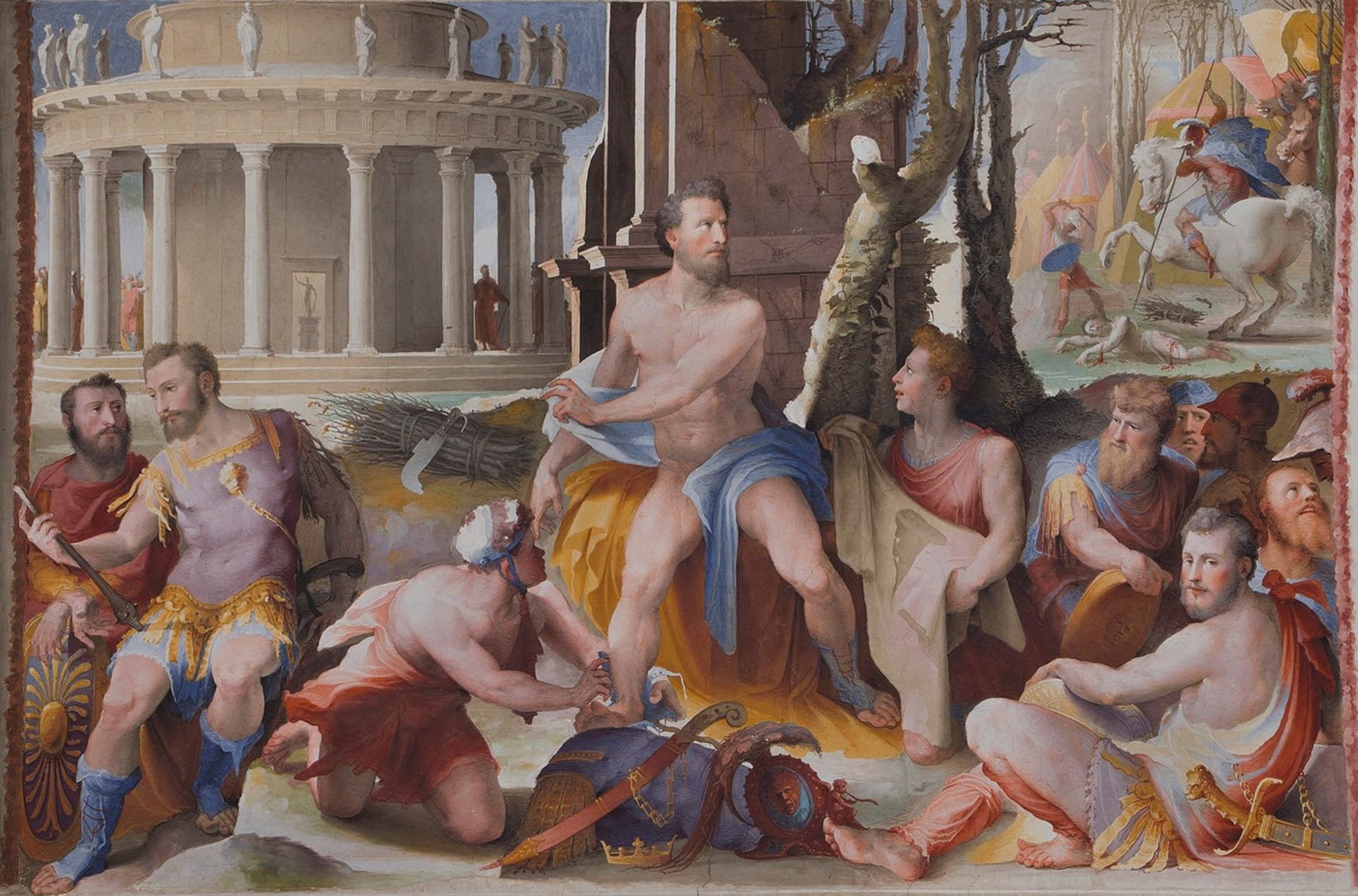 The Sacrifice of King Codron of Athens by Domenico Beccafumi
