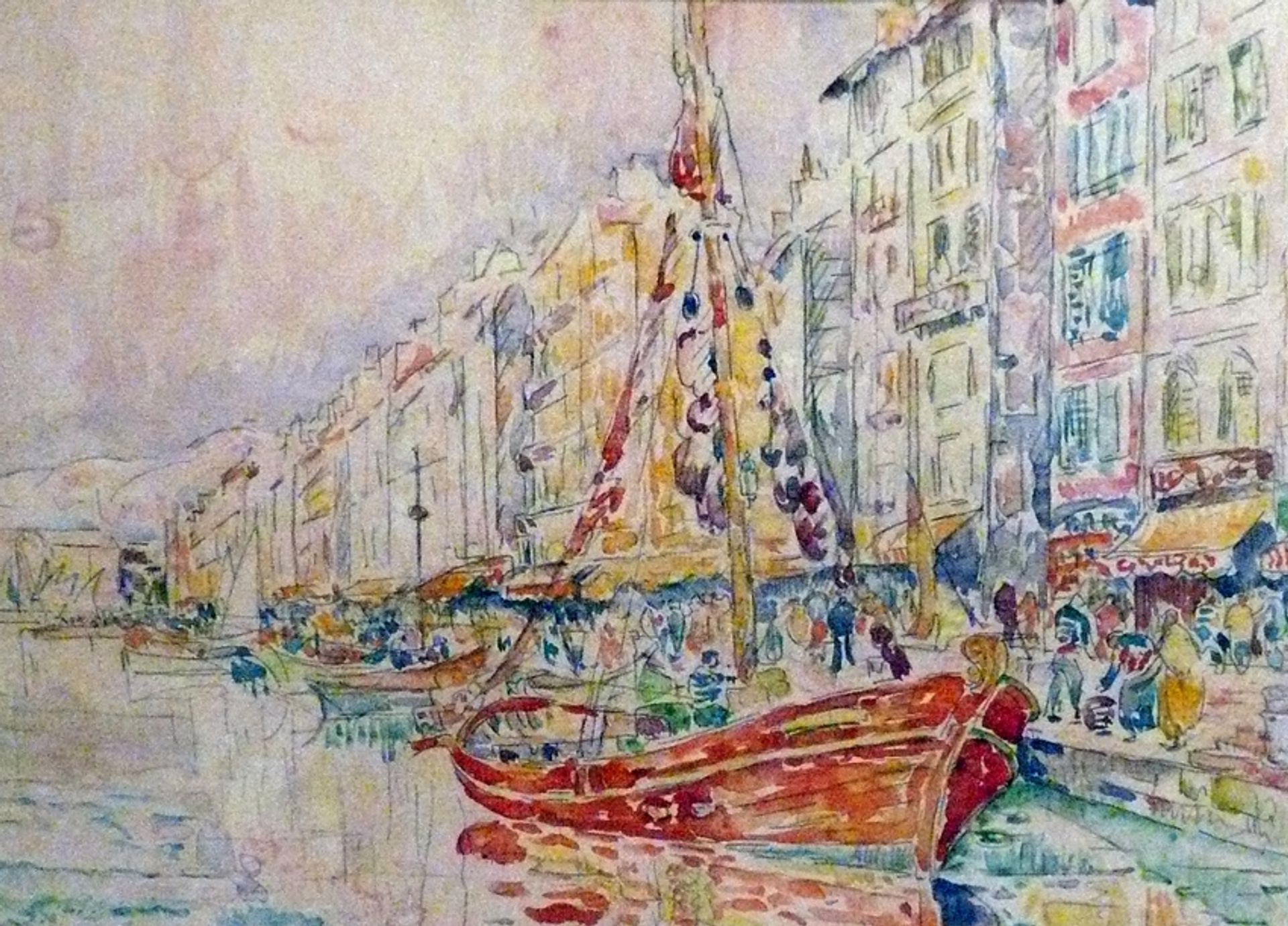 An Old port of Marseille by Paul Signac