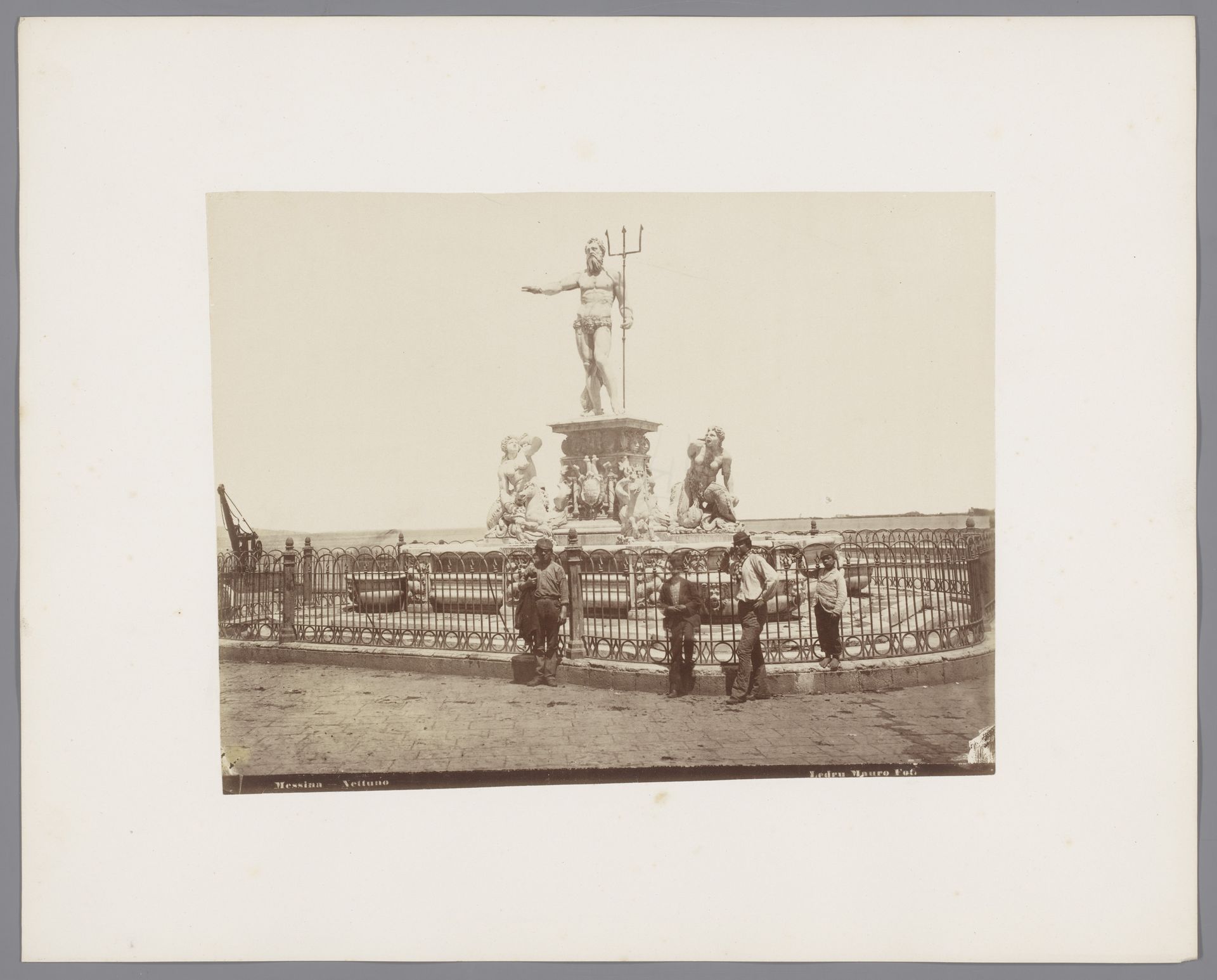 Fontein van Neptunus te Messina, Italië by Ledru Mauro