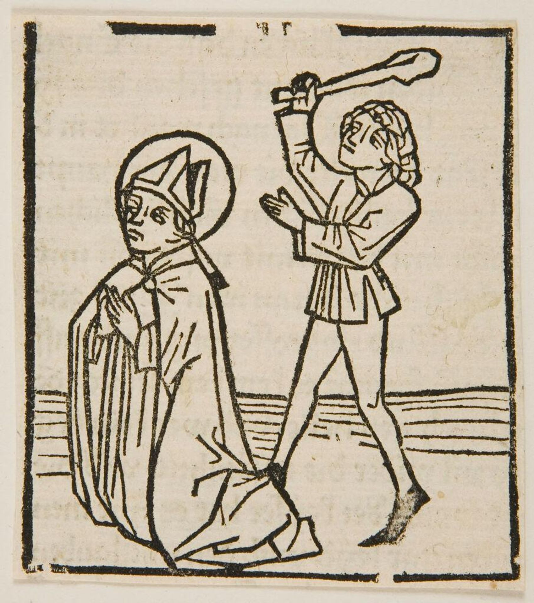 Illustration from Voragine, Leben der Heiligen.  Augsburg, BÃ¤mler, 1475 by Anonymous