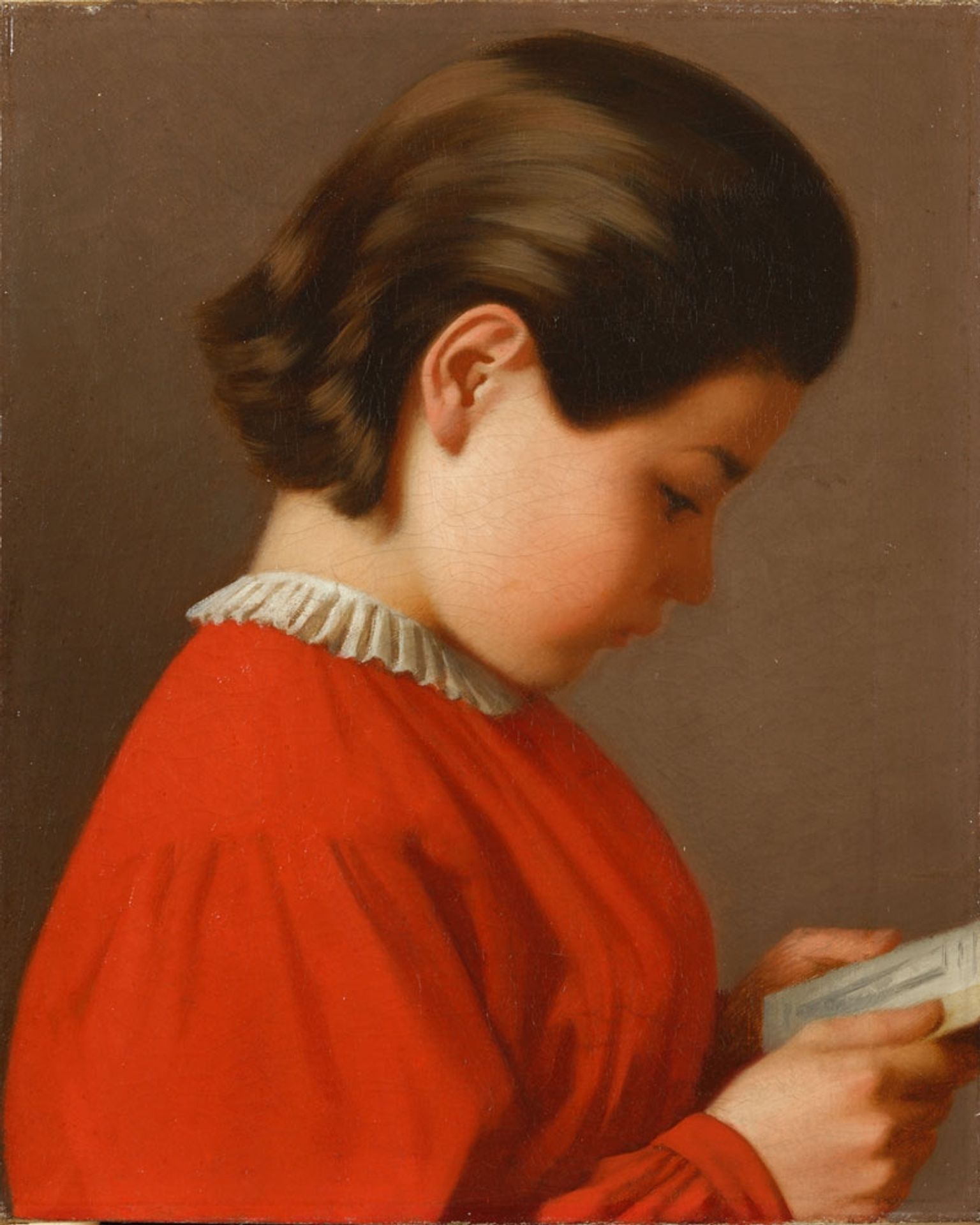 The red corset by Silvestro Lega