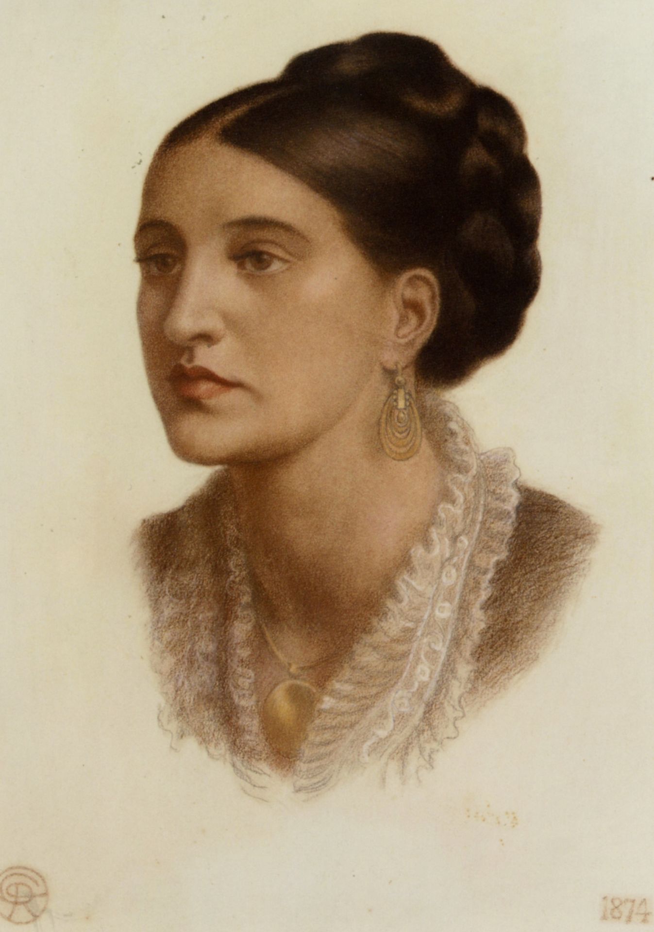 Portrait of Mrs Georgin A Fernandez by Dante Gabriel Rossetti