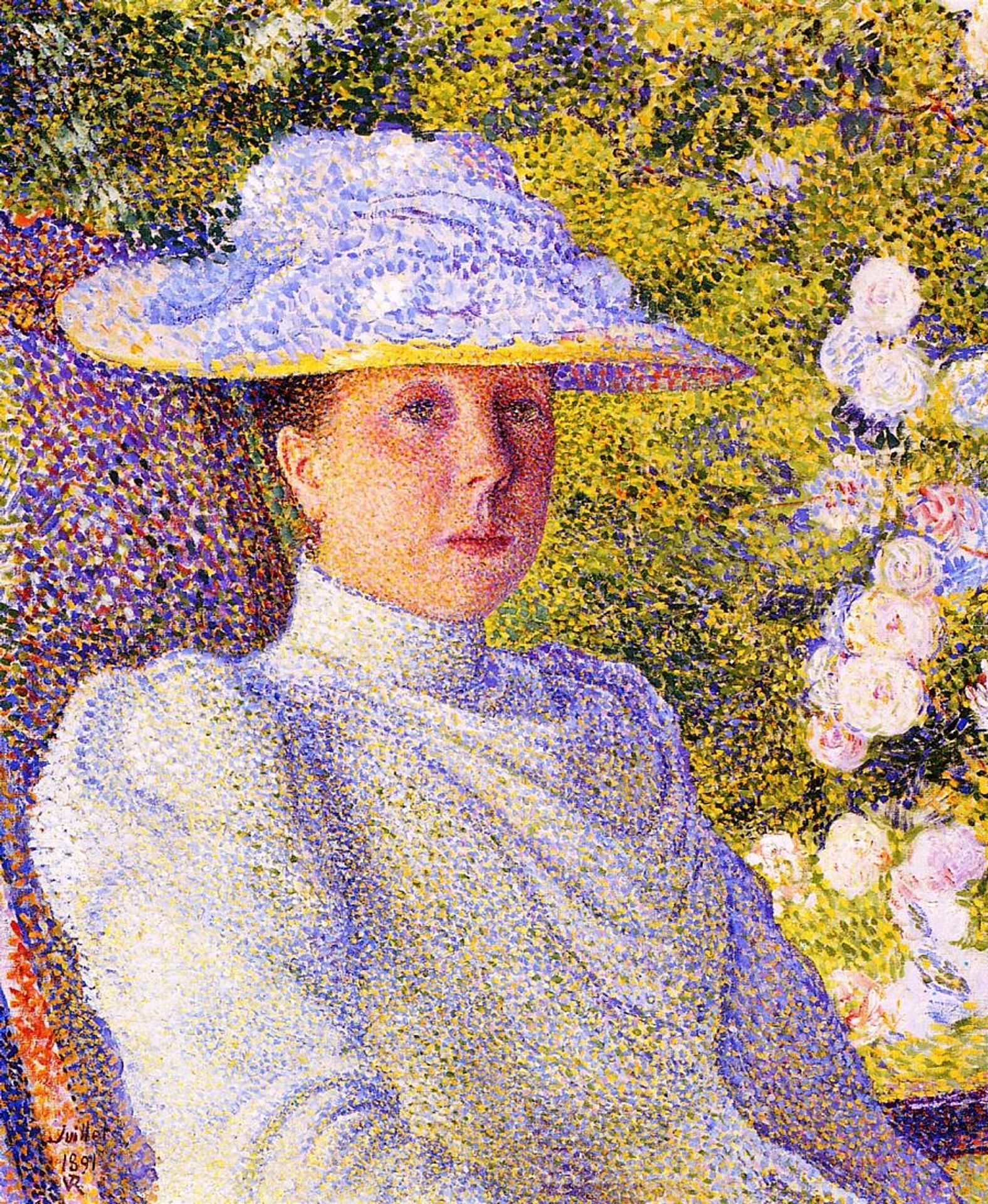 Portrait of Mathilde Vereeken by Theo van Rysselberghe