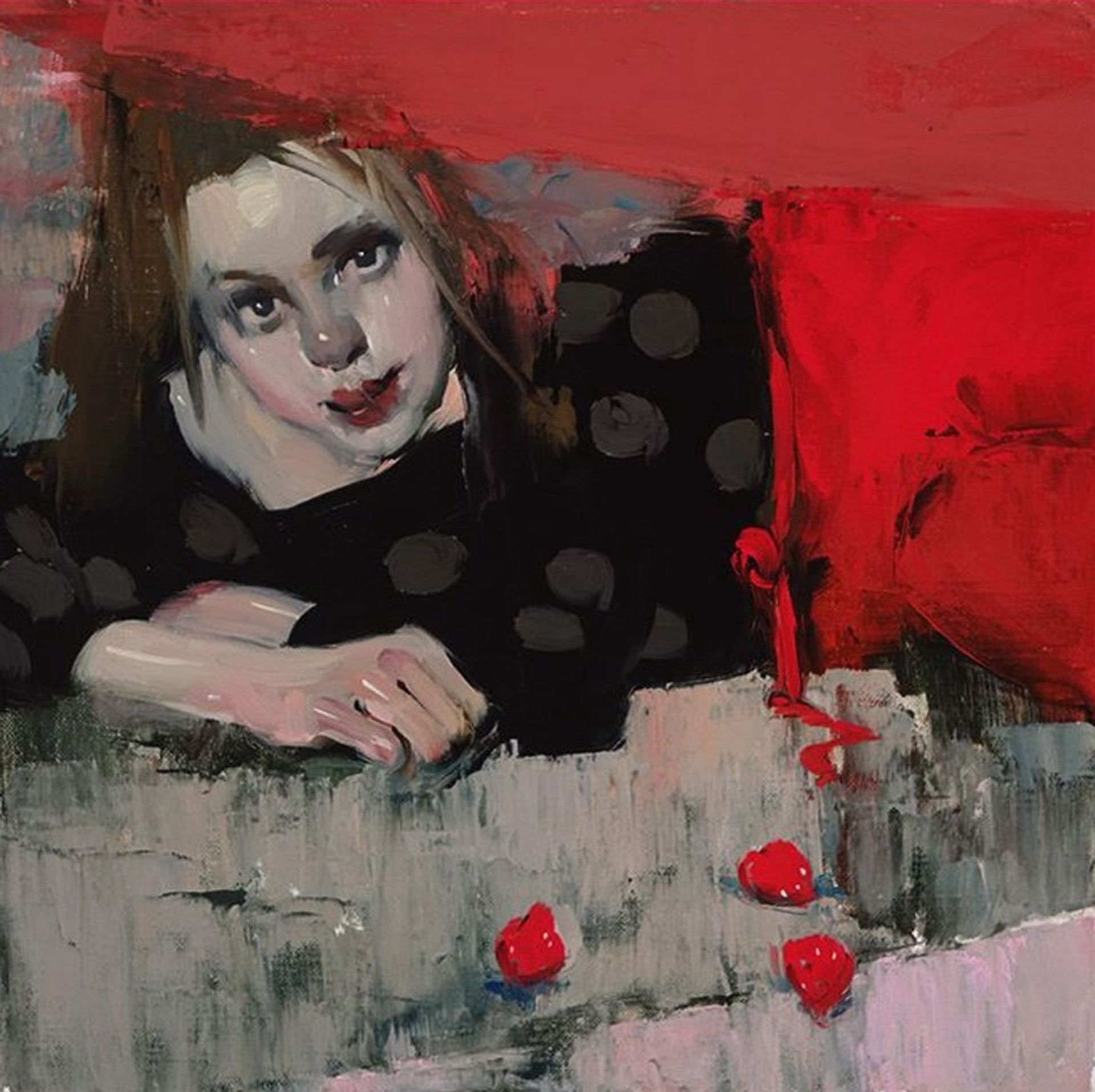 Strawberries in the Tent by Milt Kobayashi