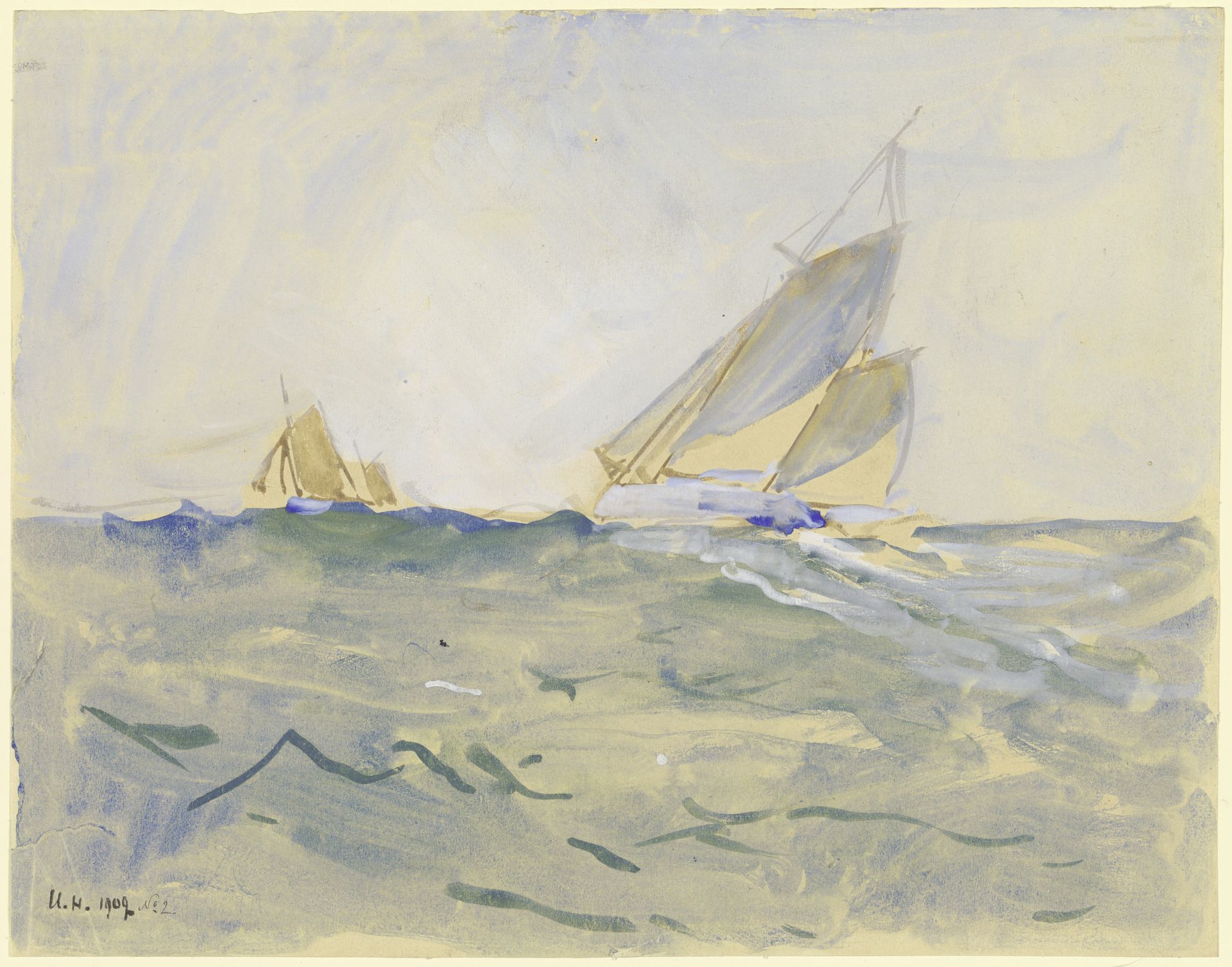 Choppy sea by Ulrich Hübner