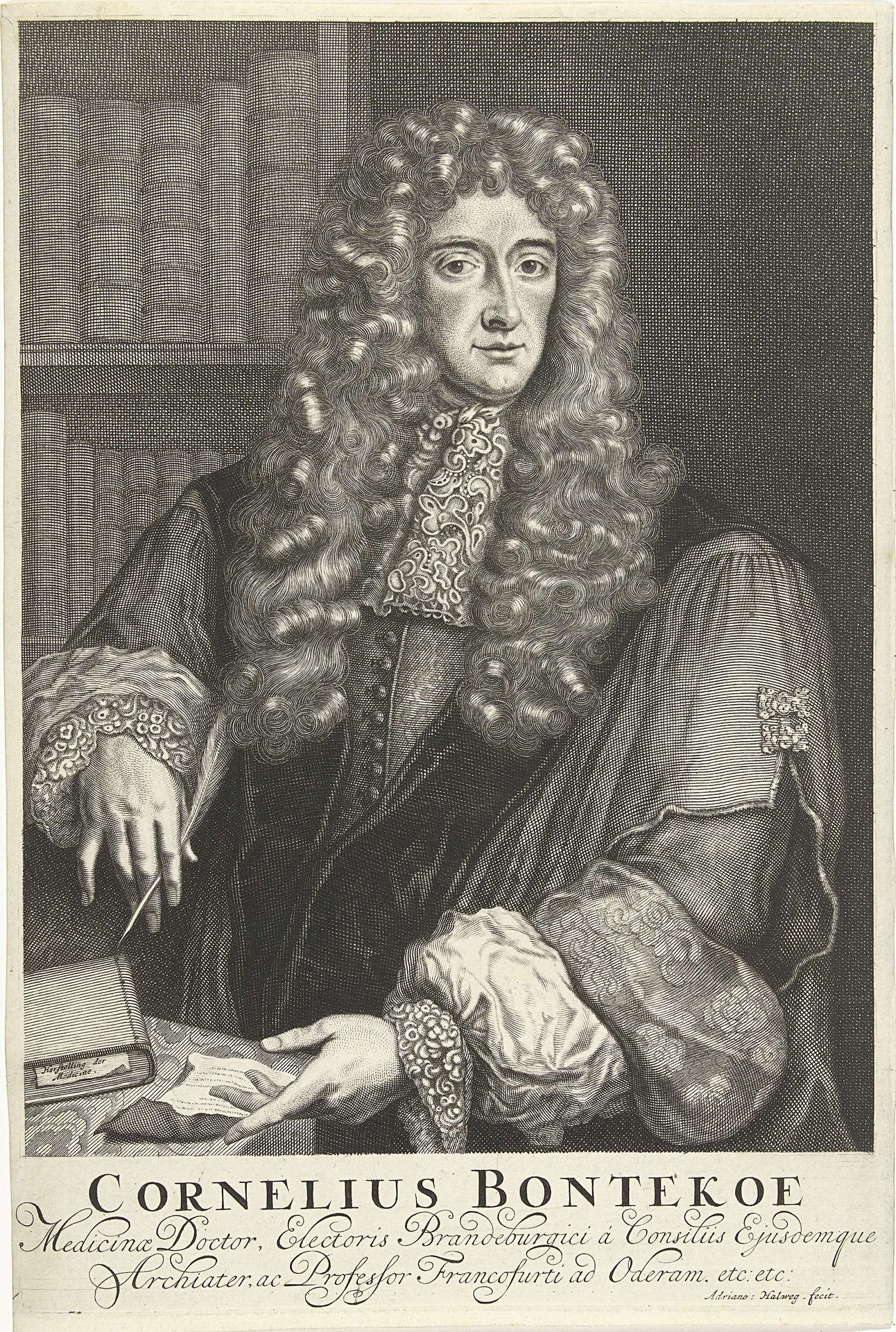 Portret van Cornelis Bontekoe by Adriaen Haelwegh