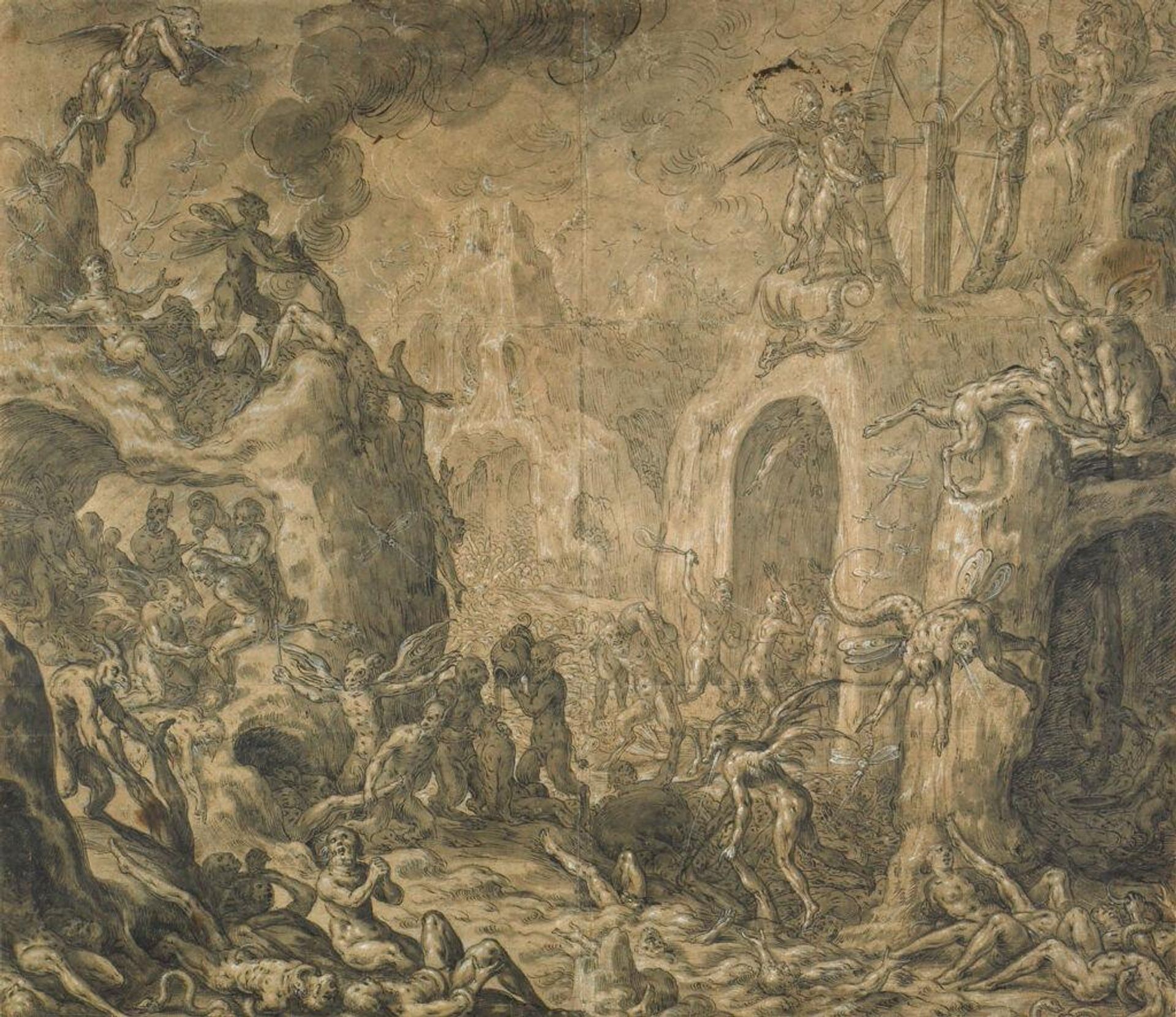 Hell by Jacob Isaacsz Swanenburgh