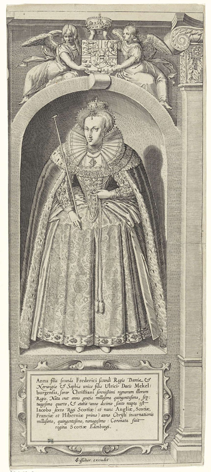 Portret van Anna van Denemarken, koningin van Engeland by Anonymous