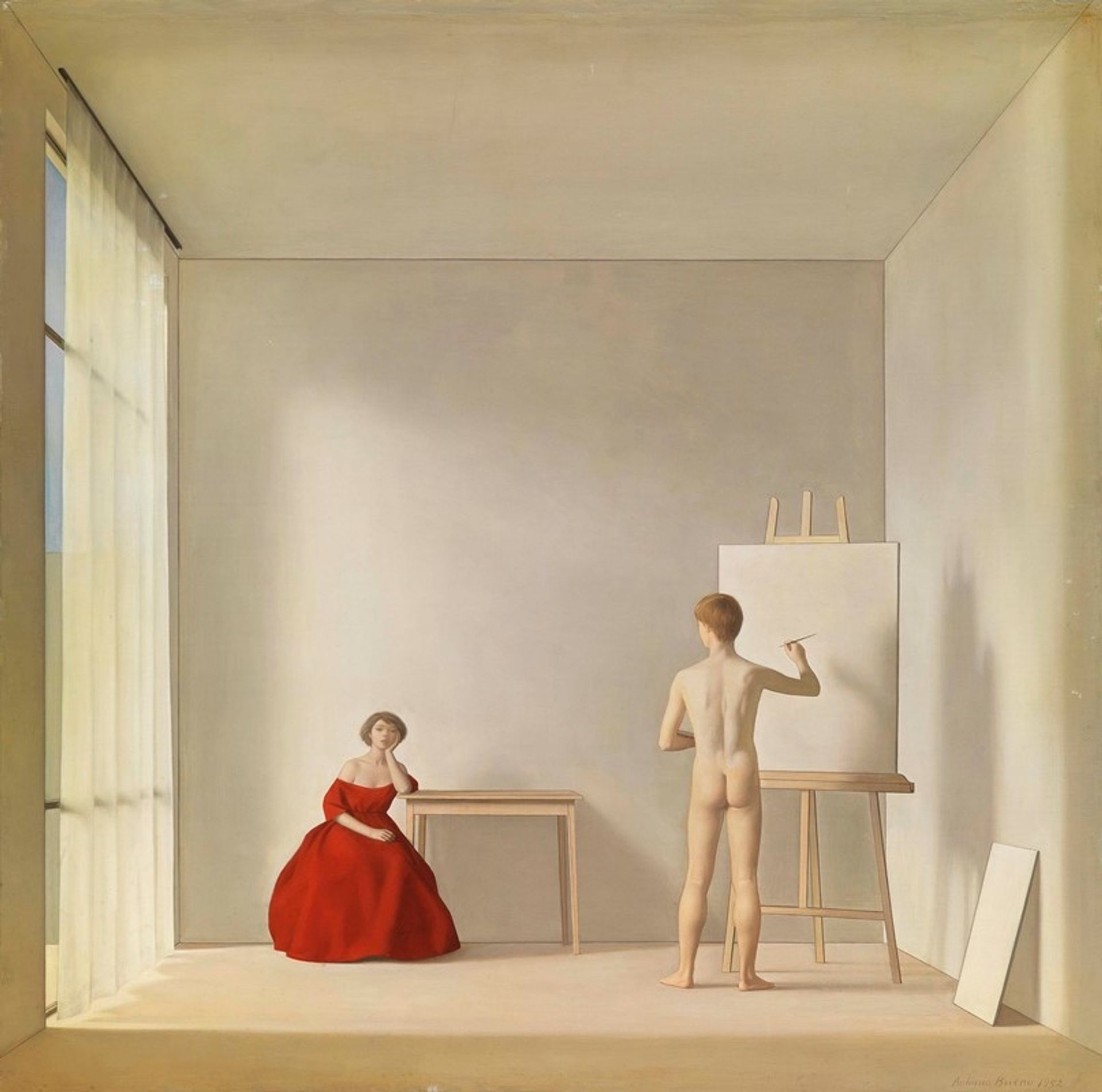 The Painter and the model by Antonio Bueno