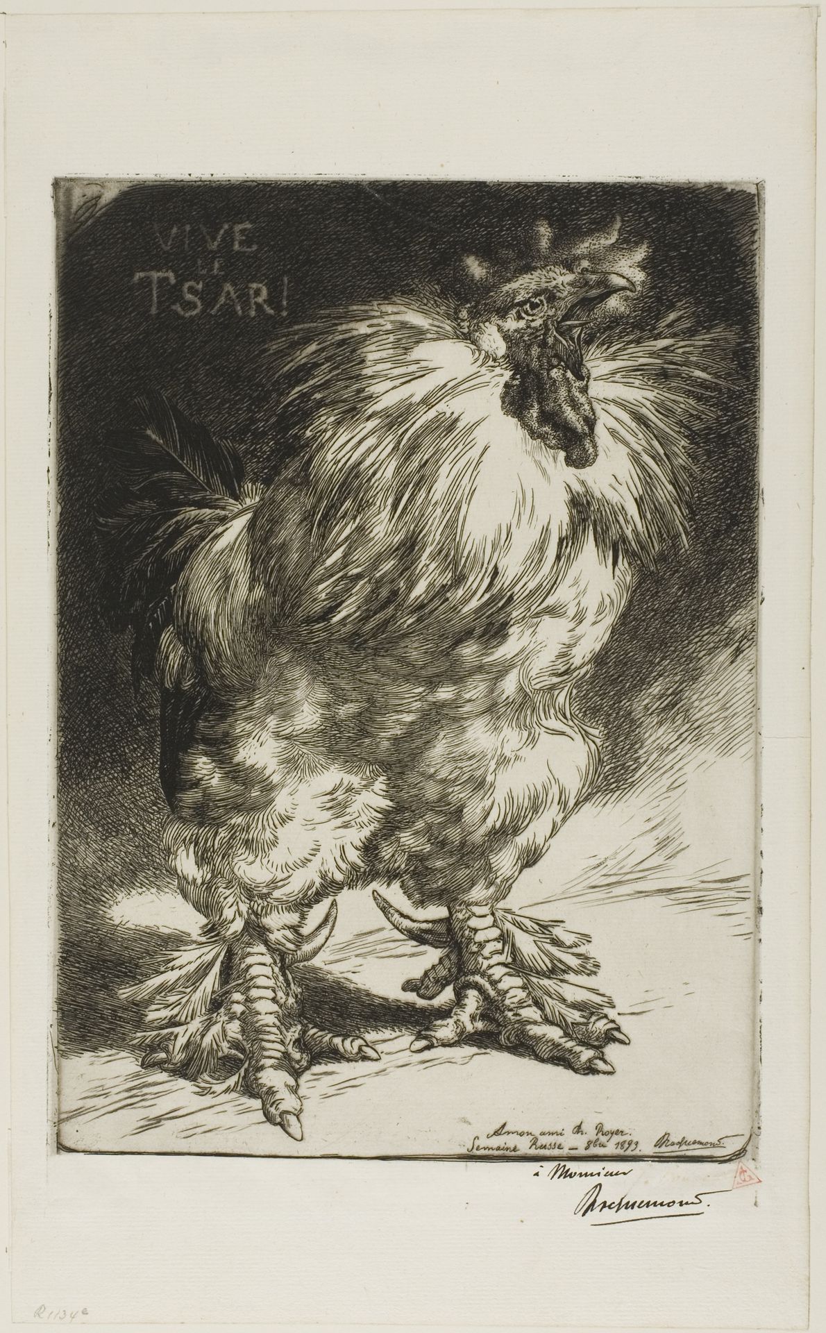 Long Live the Czar! by Félix Bracquemond