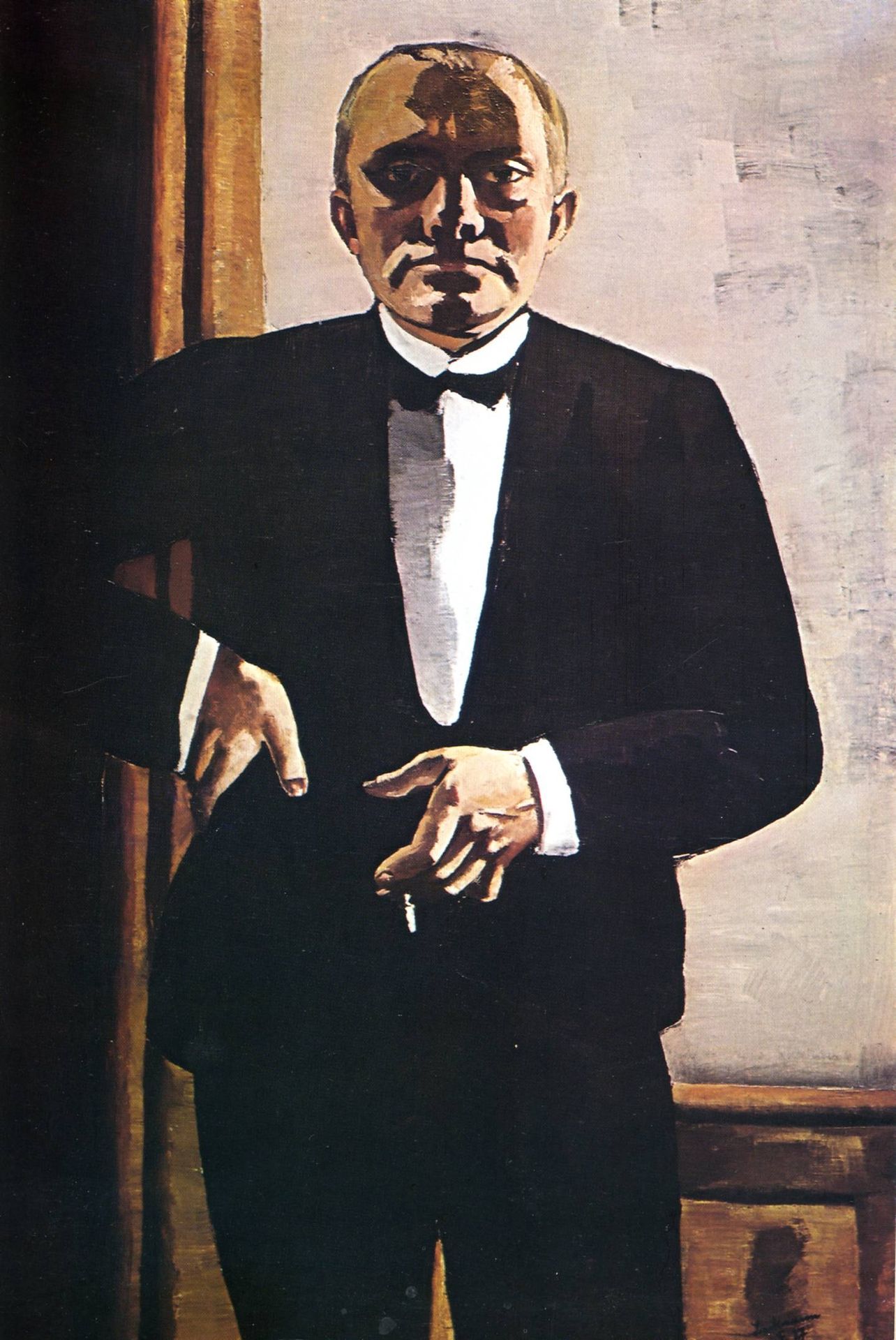Self-Portrait in Tuxedo by Max Beckmann