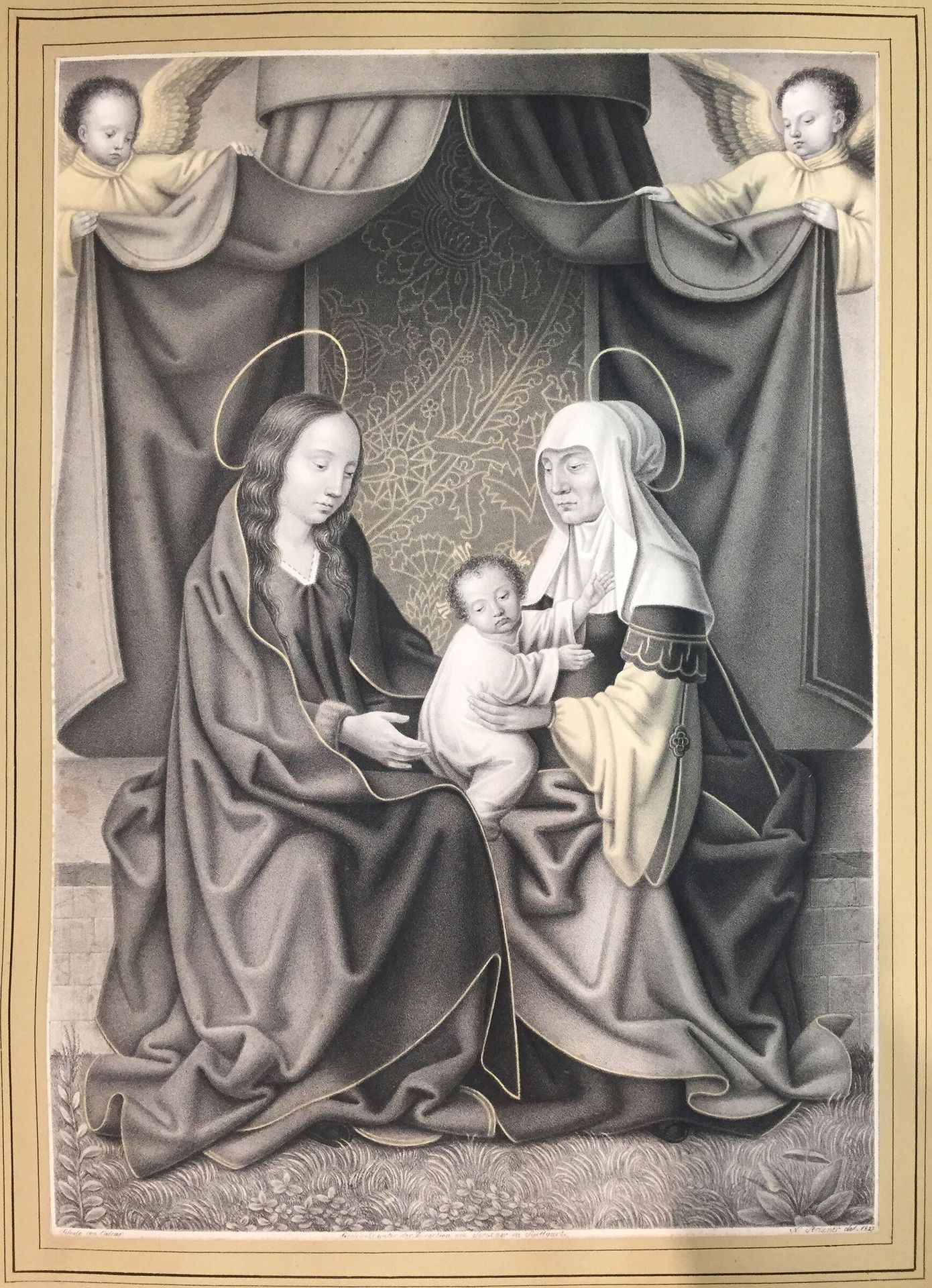 The Virgin, Saint Anne, and Infant Jesus by Johann Nepomuk Strixner