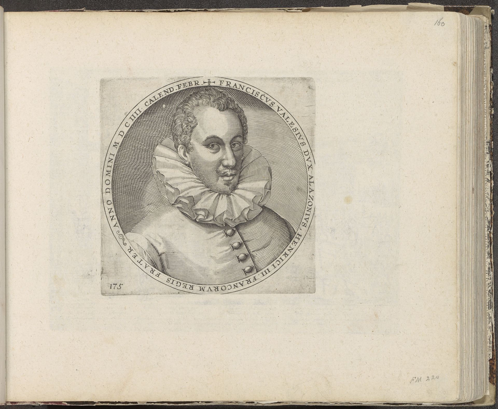Portret van de hertog van Anjou by Frans Hogenberg