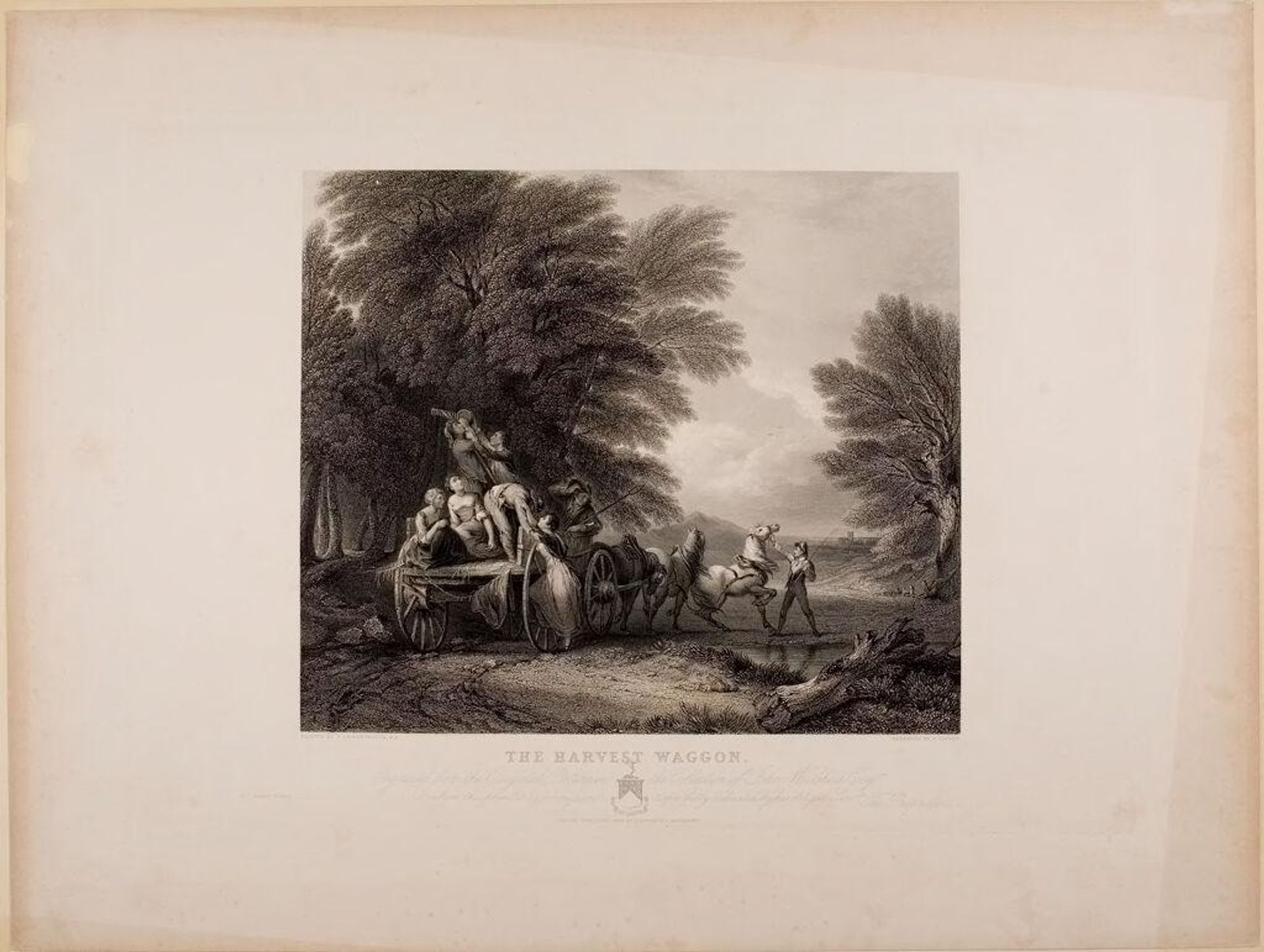 Harvest Wagon by Edward Francis Finden