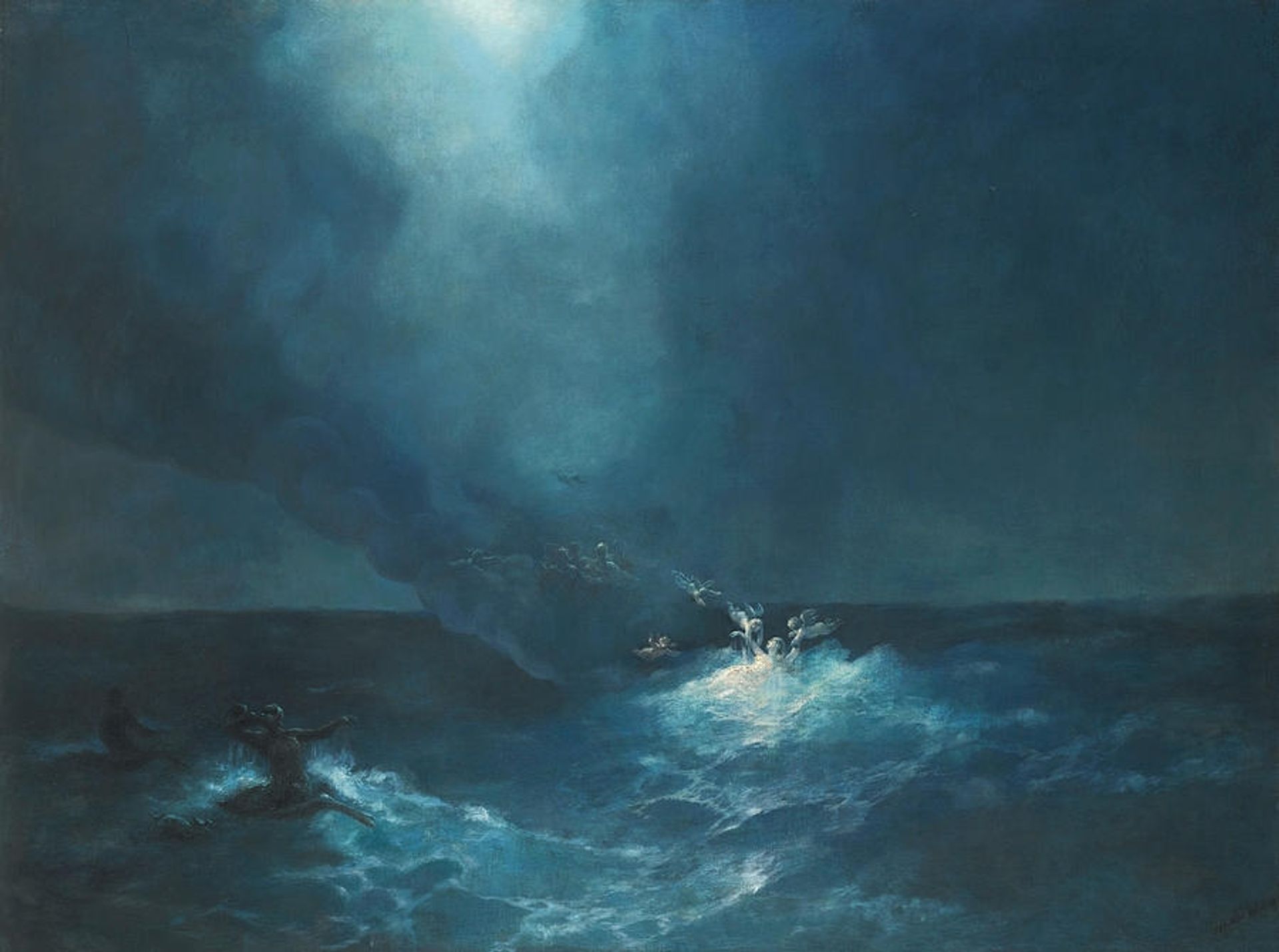 The birth of Aphrodite by Ivan Konstantinovich Aivazovsky