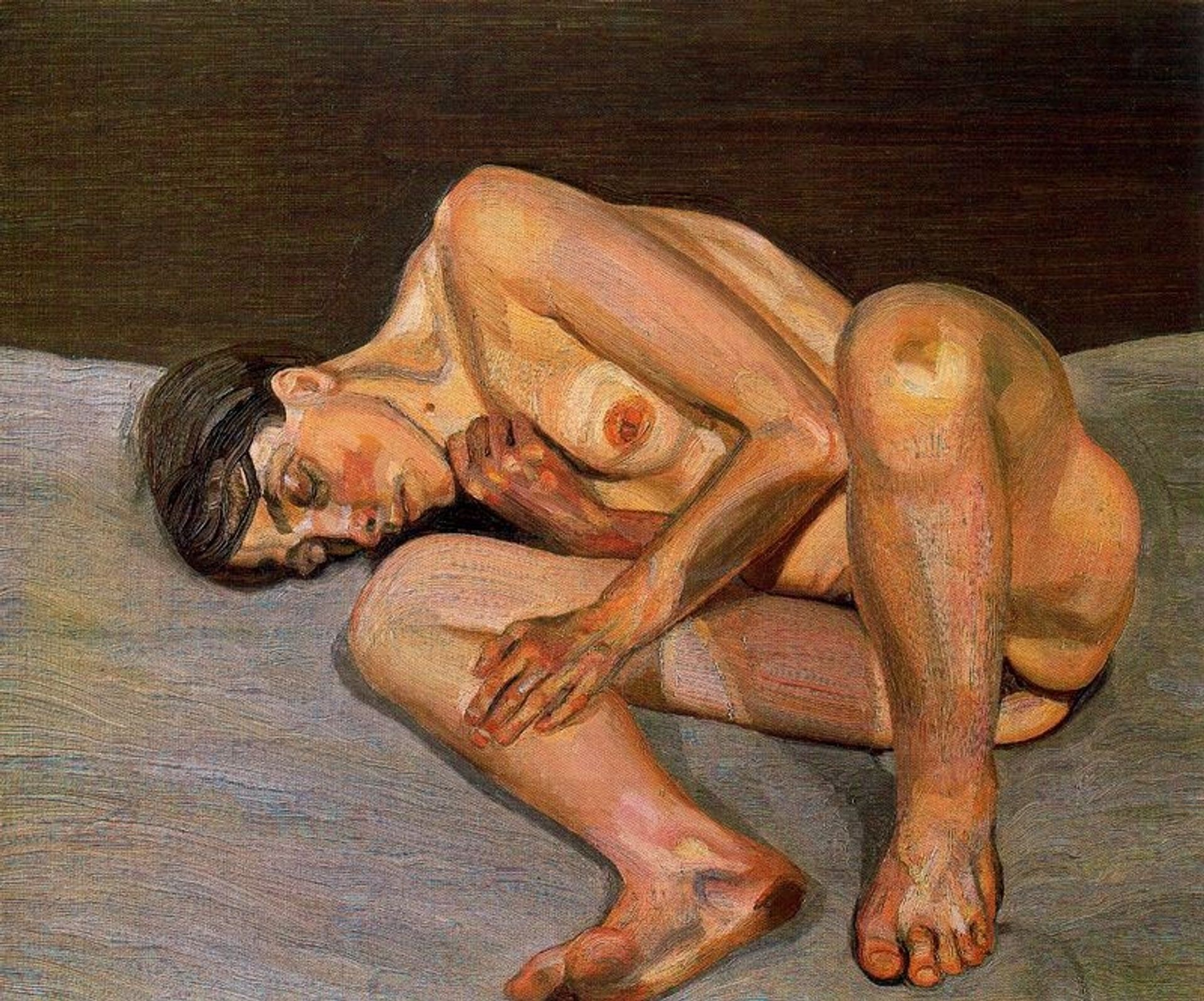 Small Naked Portrait by Lucian Freud