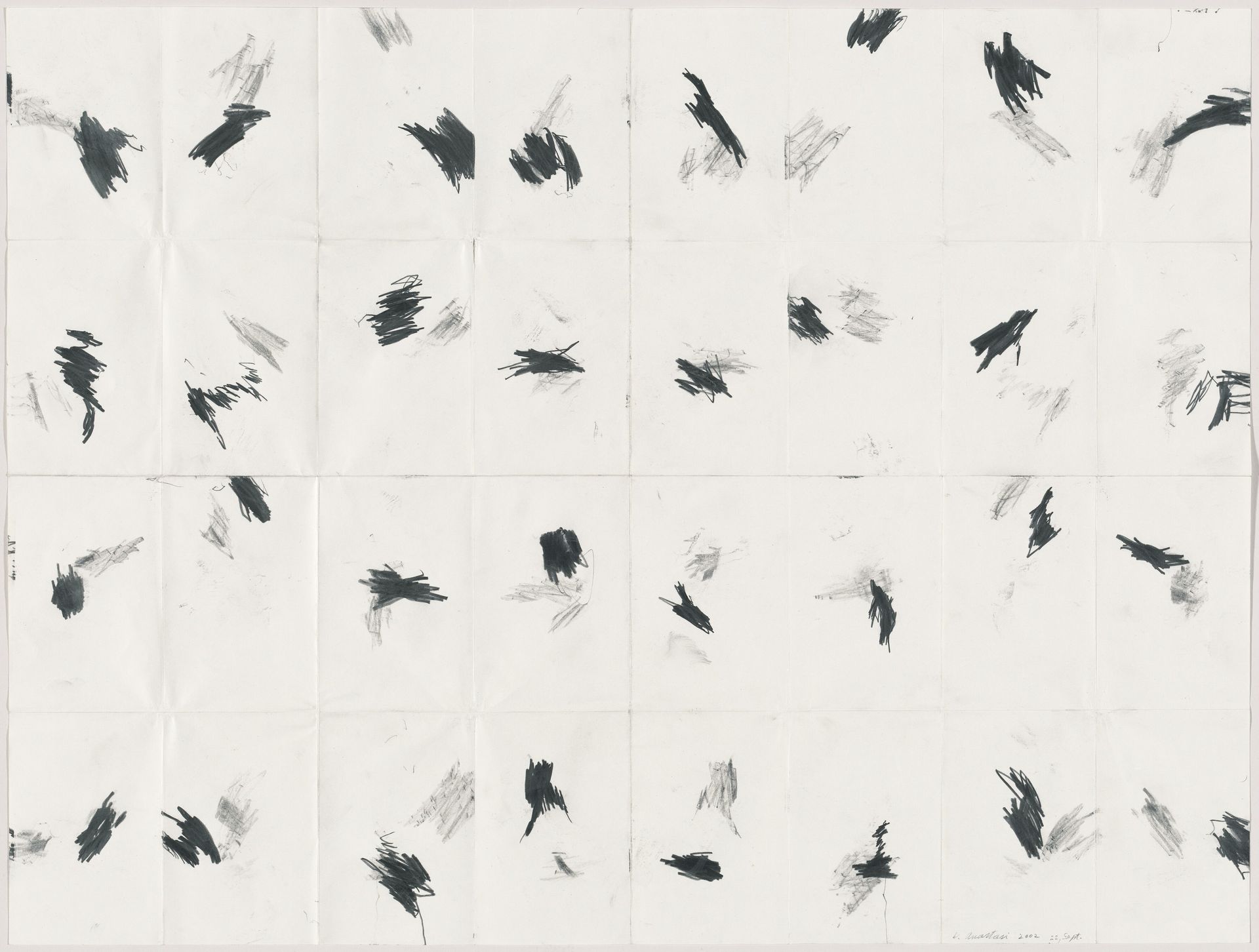 Pocket Drawing 32 Sections by William Anastasi