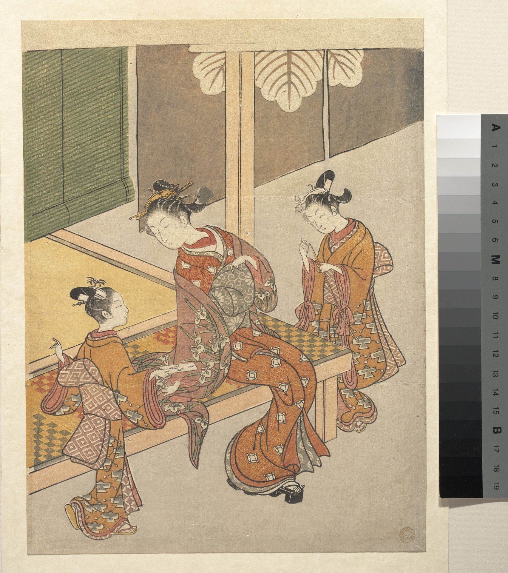 On the Engawa of Tsuta-ya by Suzuki Harunobu 鈴木春信