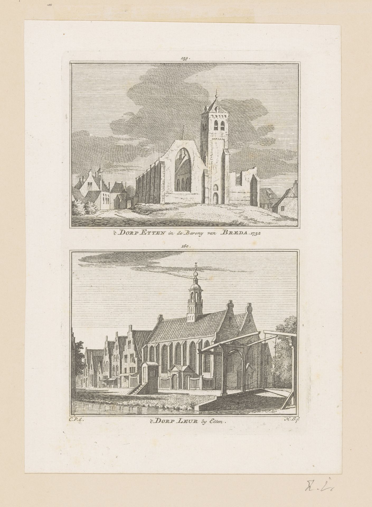 Gezichten op Etten en Leur by Hendrik Spilman