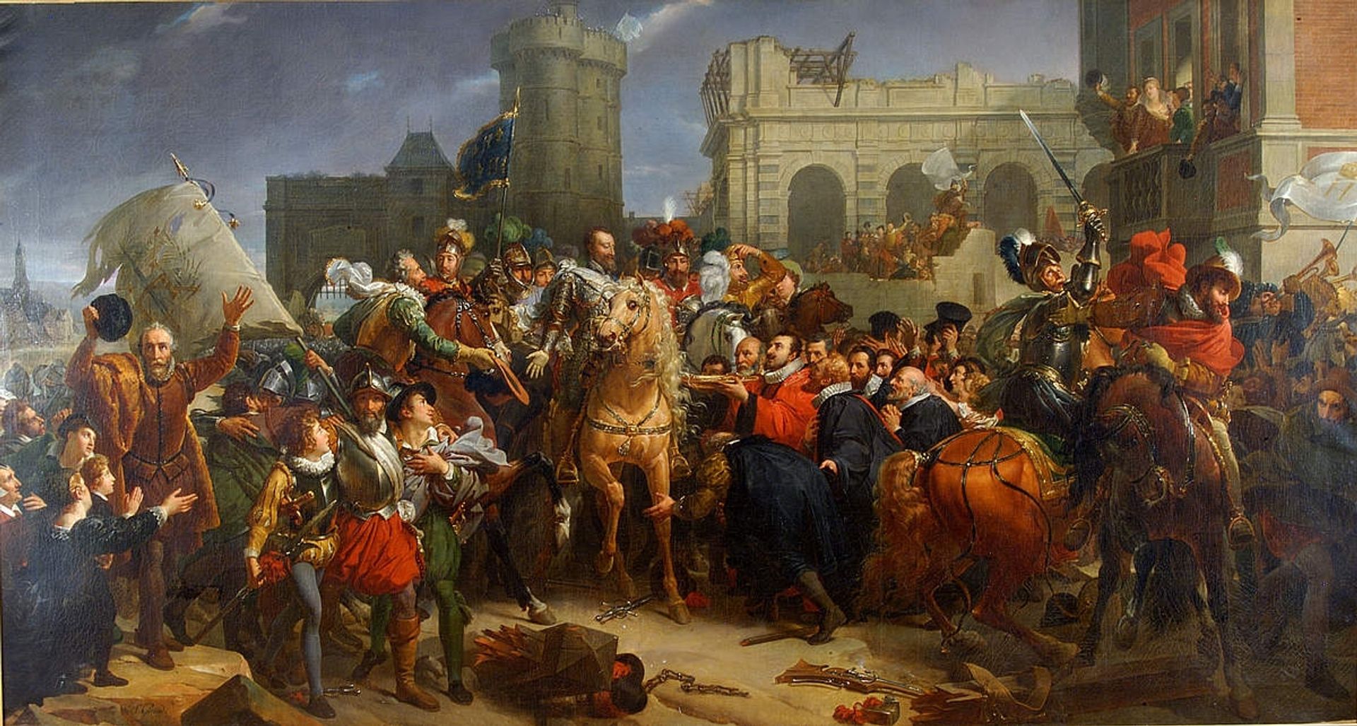Entree D Henri IV a Paris Mba Chartres Ville Entrée d'Henri IV à Paris, 22 mars 1594 by François Gérard