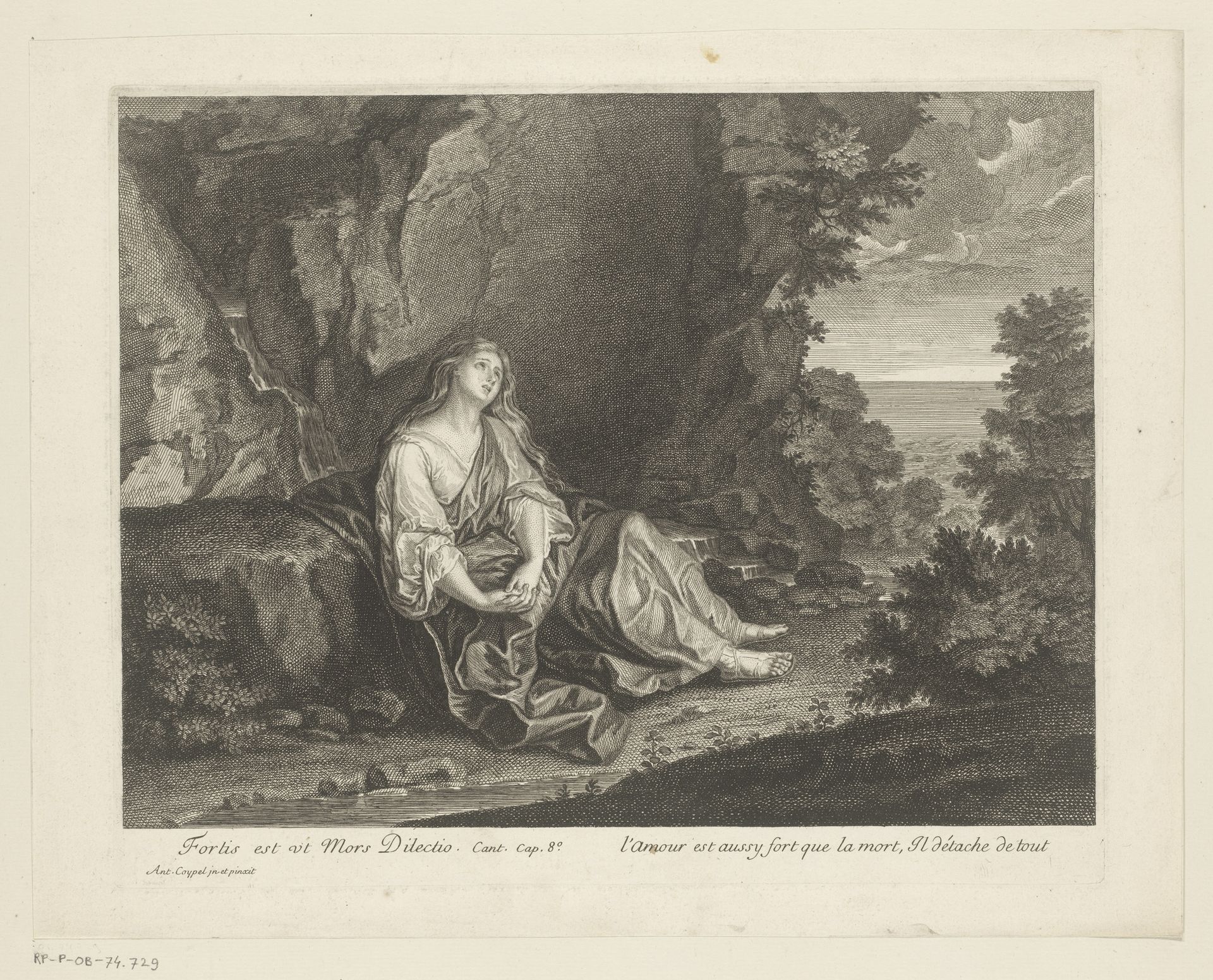 Maria Magdalena in de wildernis by Anonymous