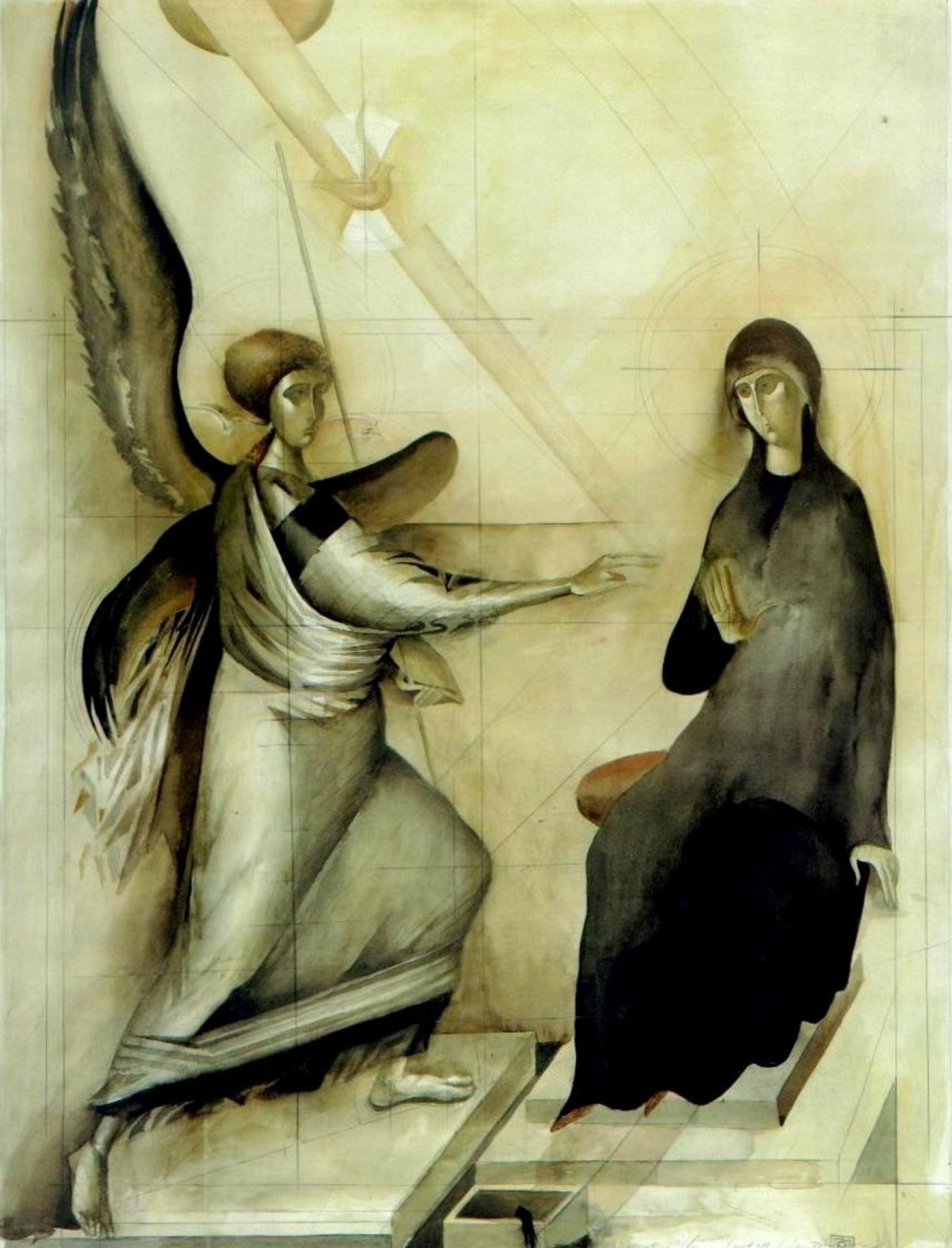The Annunciation (Study 4) by Sorin Dumitrescu