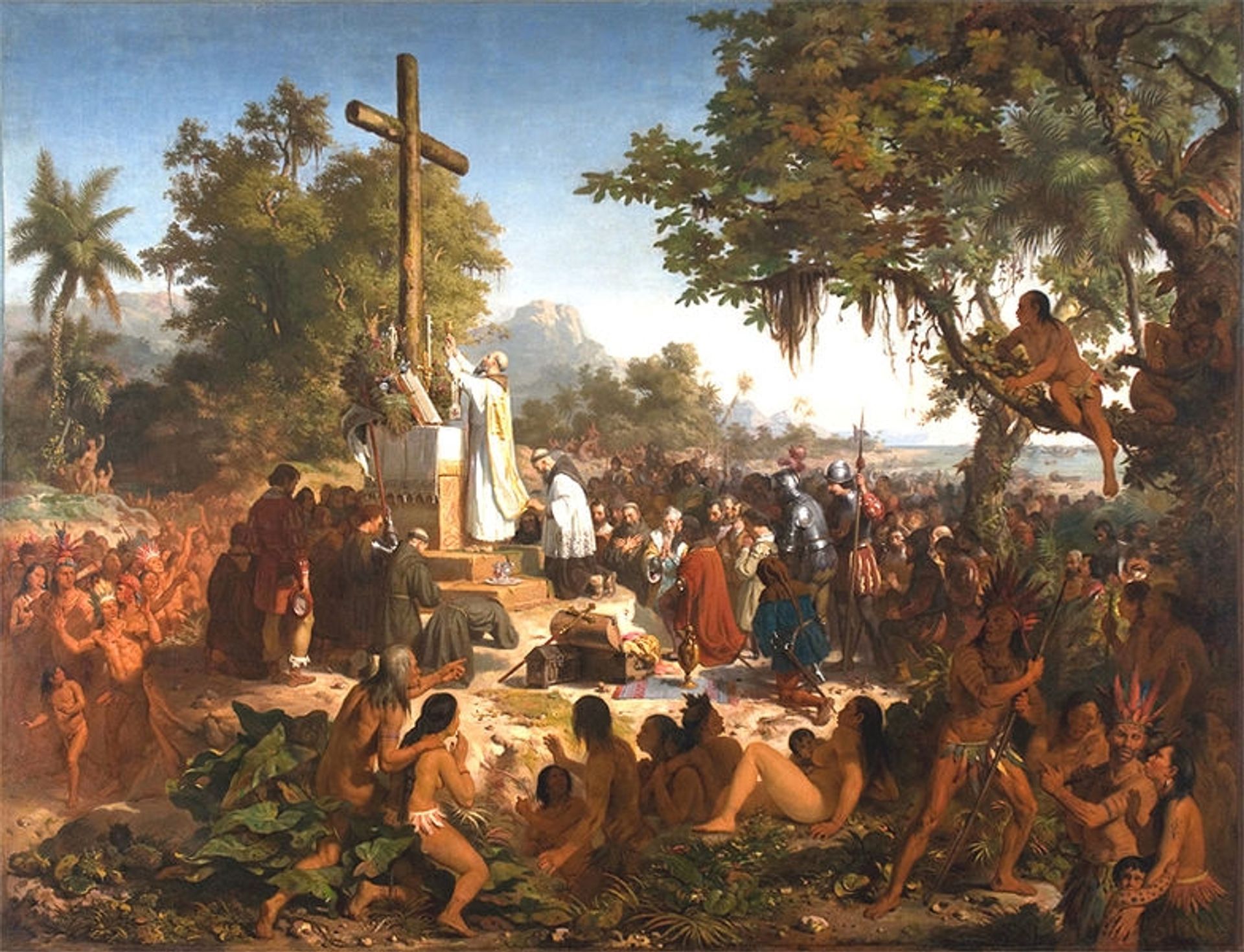 A primeira missa no Brasil by Victor Meirelles