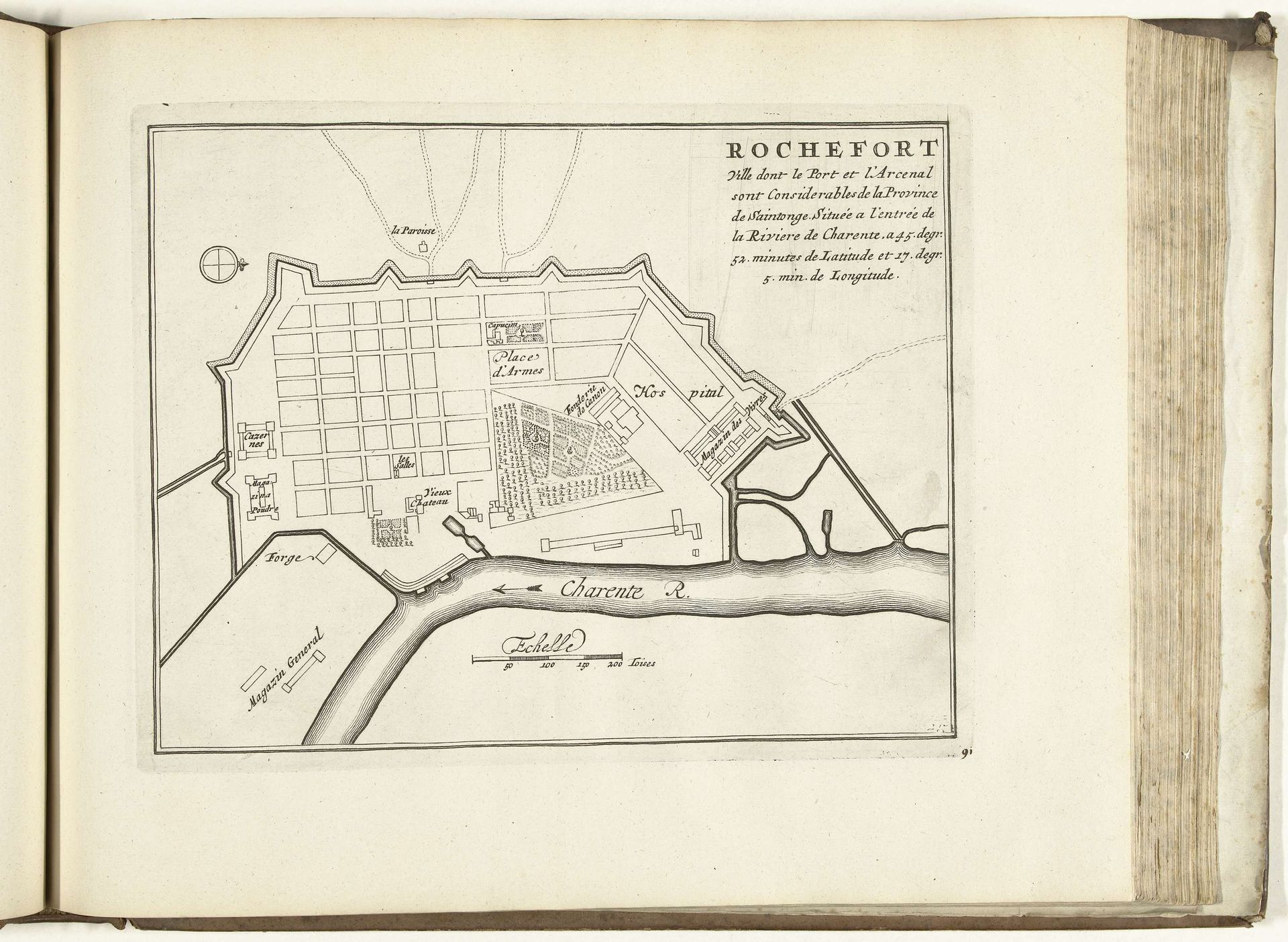 Plattegrond van Rochefort, 1726 by Anonymous