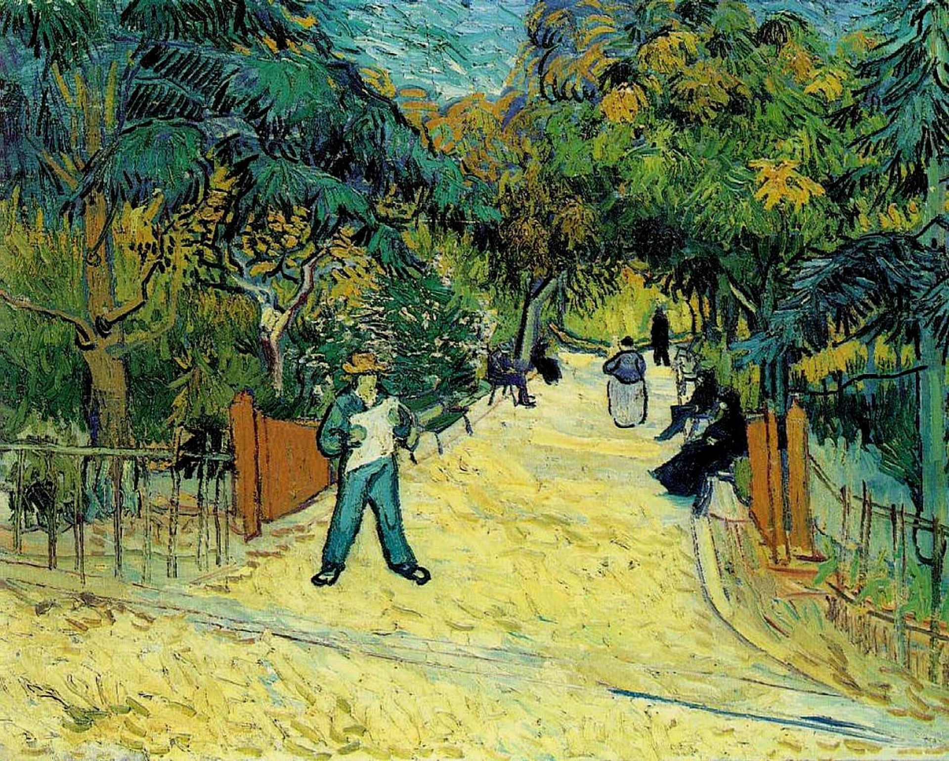 Entrance to the Public Garden in Arles by Vincent van Gogh