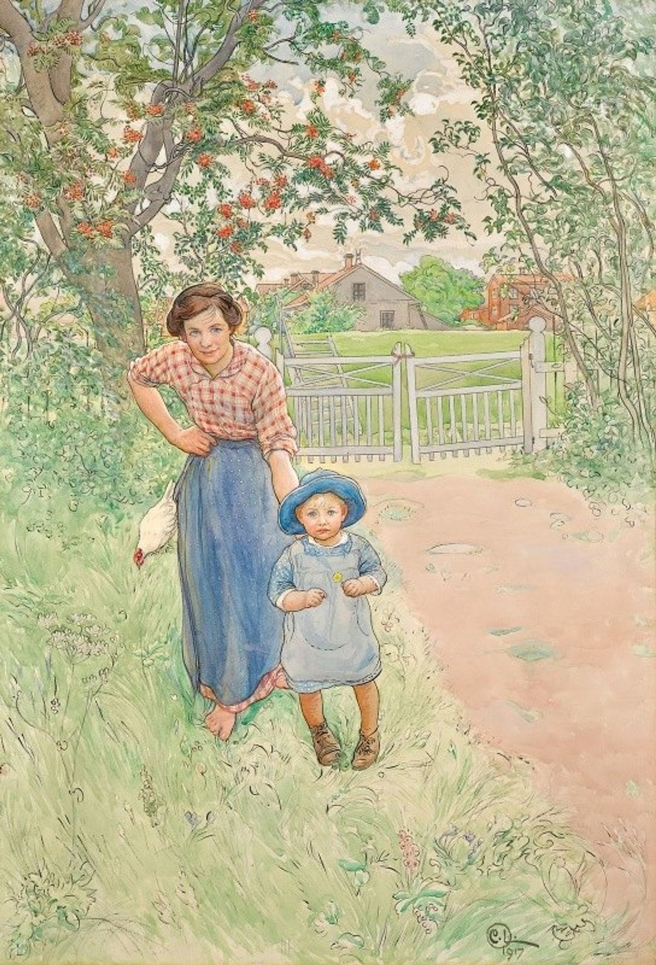 Say Hello to the Gentleman! by Carl Larsson