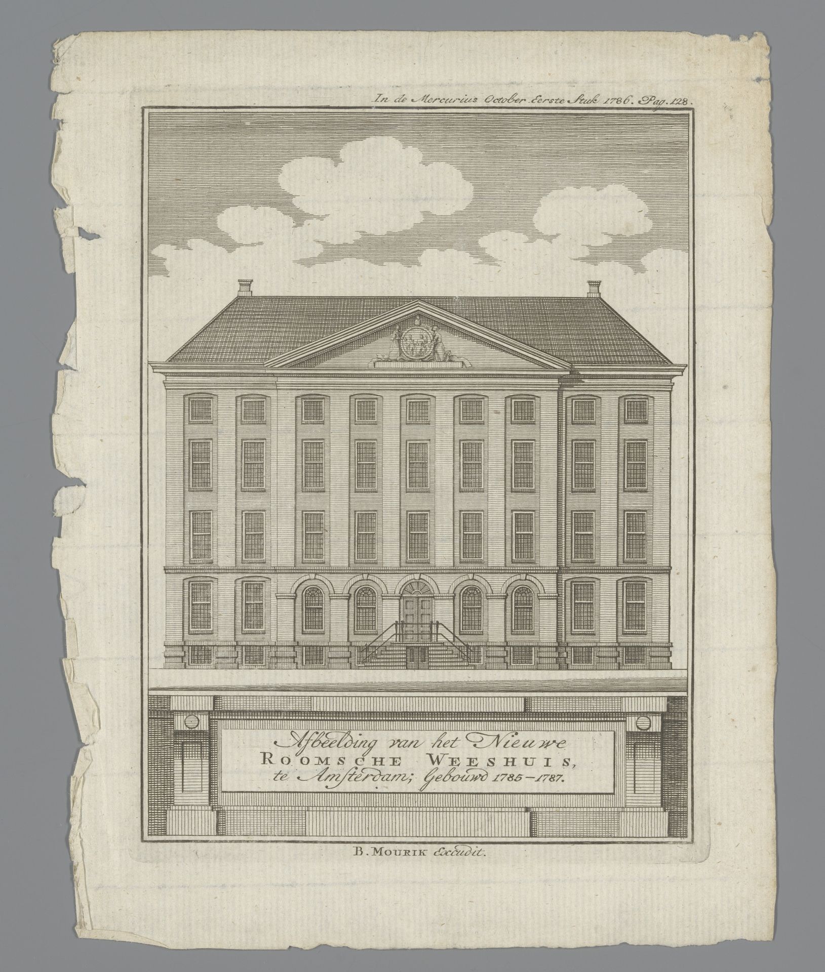 Gezicht op het Maagdenhuis te Amsterdam by Anonymous