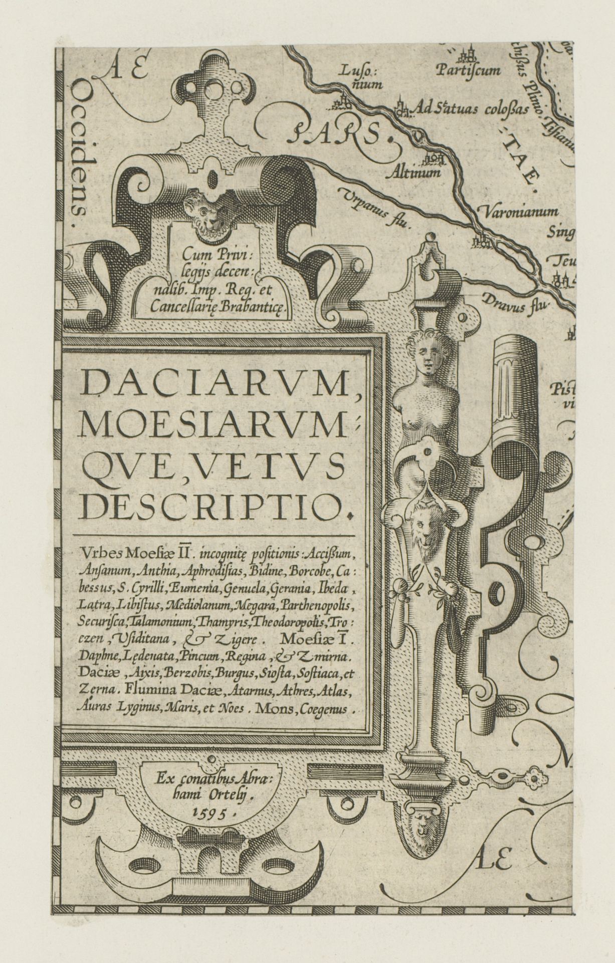 Rechthoekige cartouche met vrouwelijke herme by Anonymous