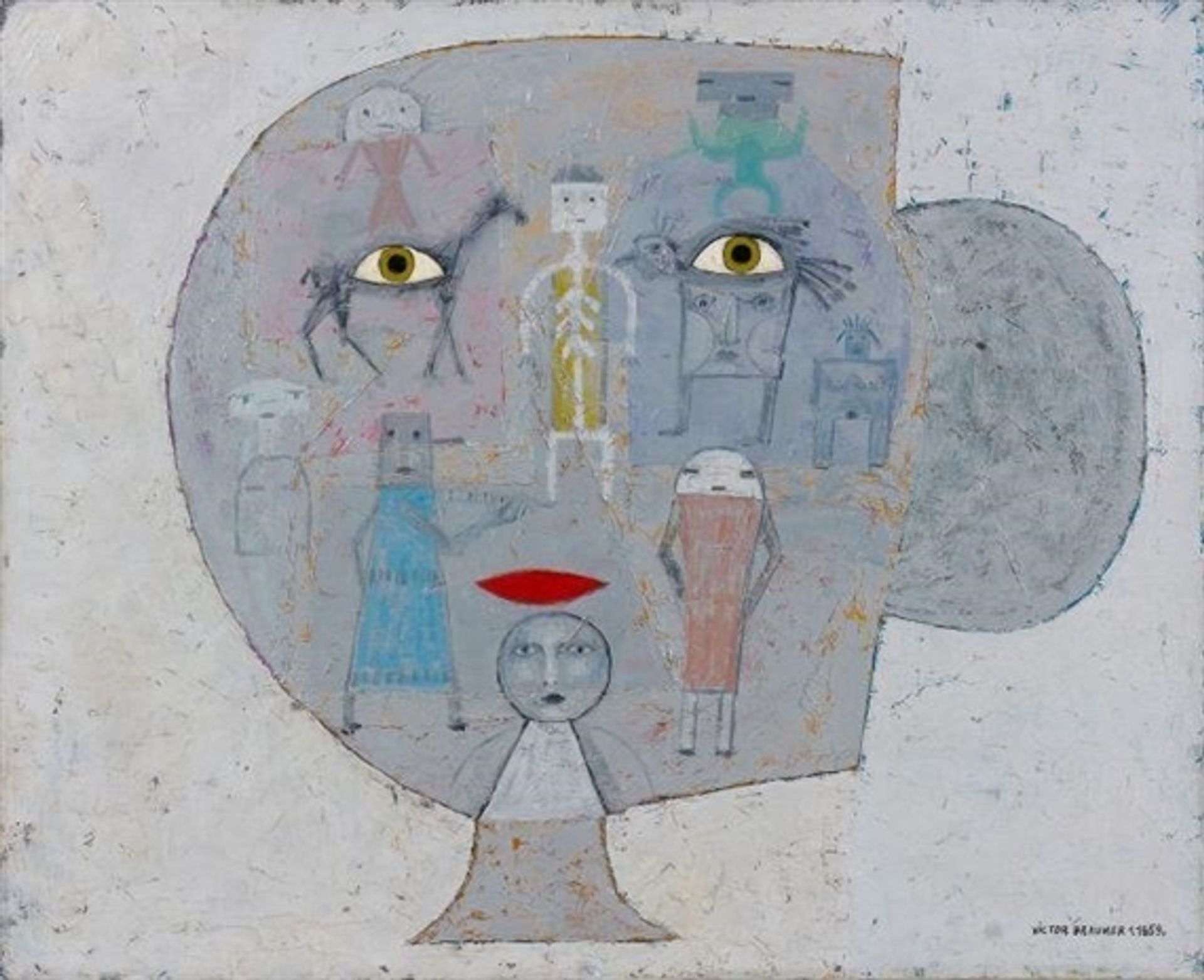 Reconstruction de l'Être aime by Victor Brauner
