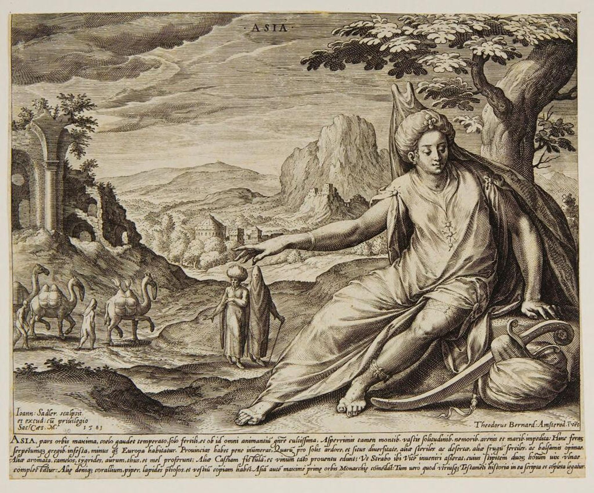 Asia by Johann Sadeler I