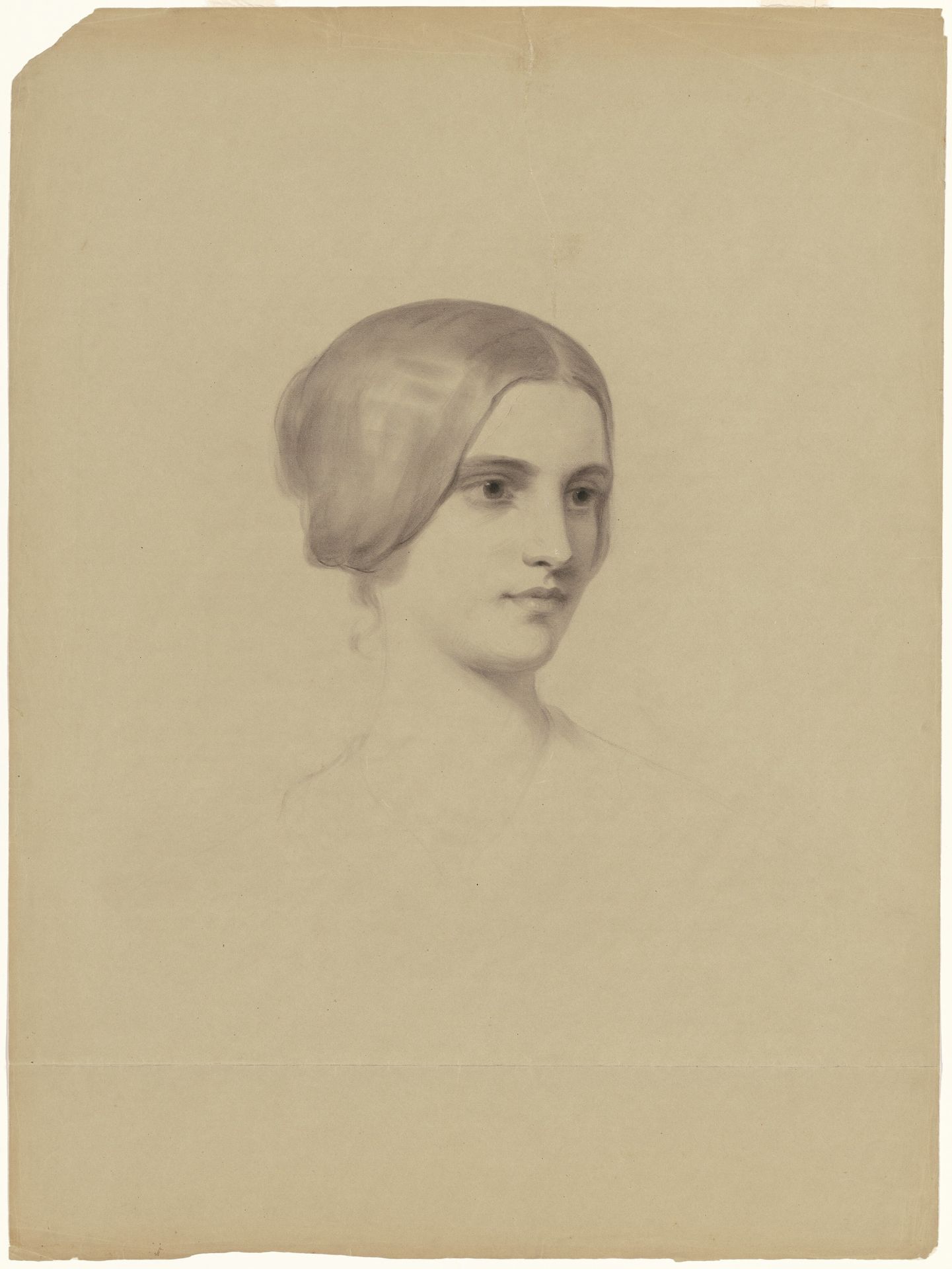 Head of a Young Woman by Seth Wells Cheney