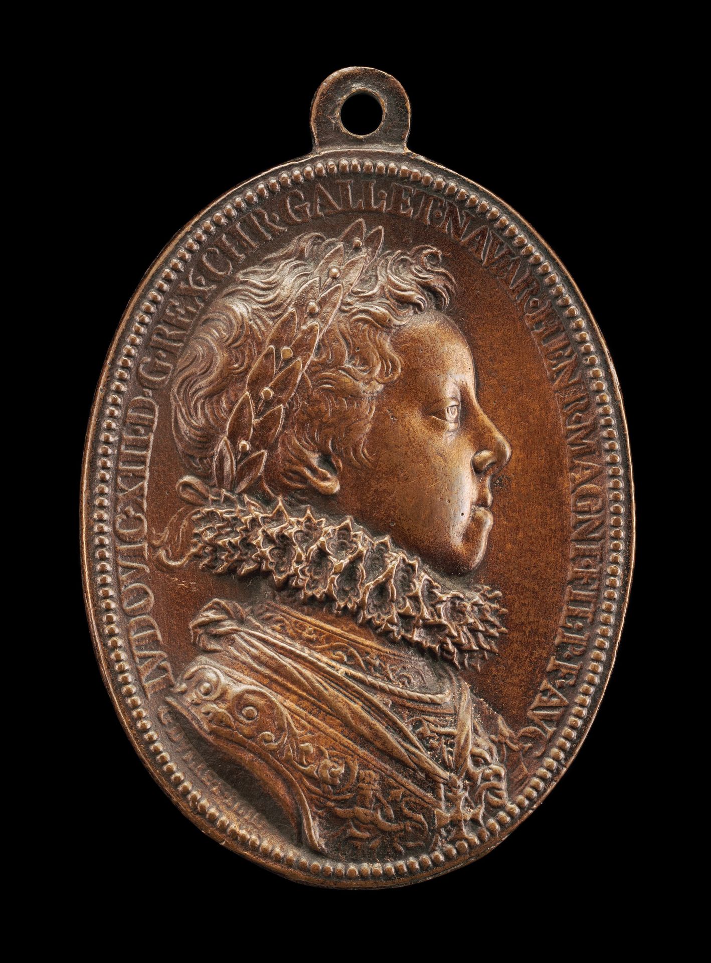 Louis XIII, 1601-1643, King of France 1610 [obverse] by Guillaume Dupré