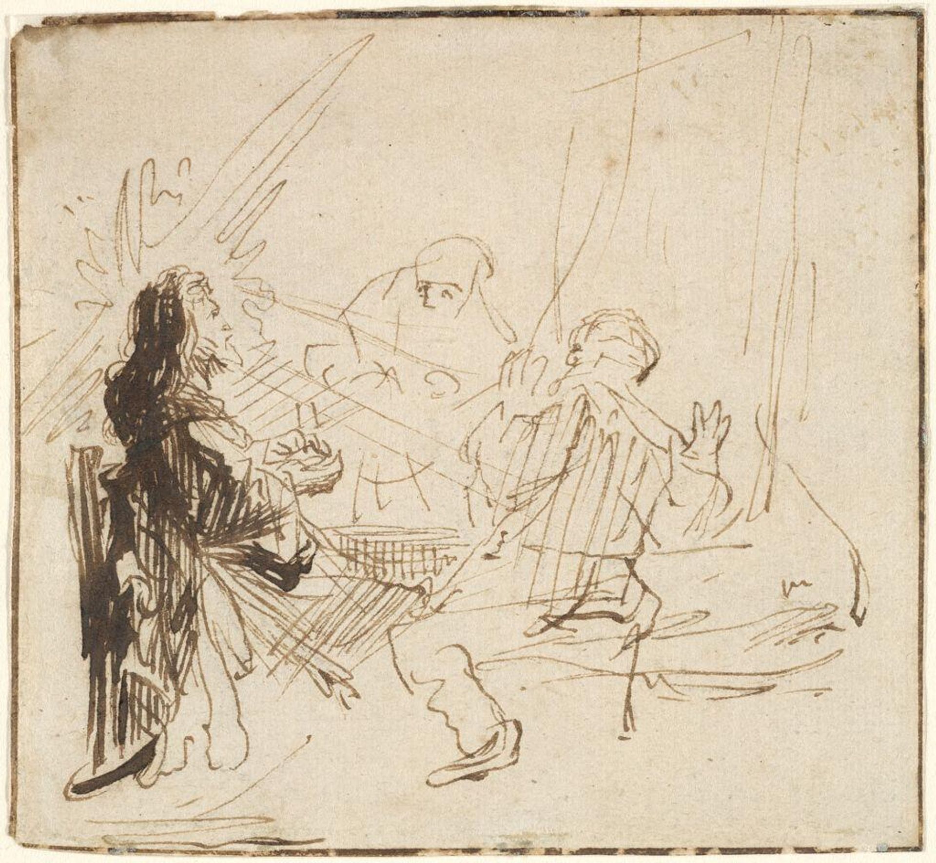 Supper at Emmaus by School of Rembrandt Harmensz. van Rijn