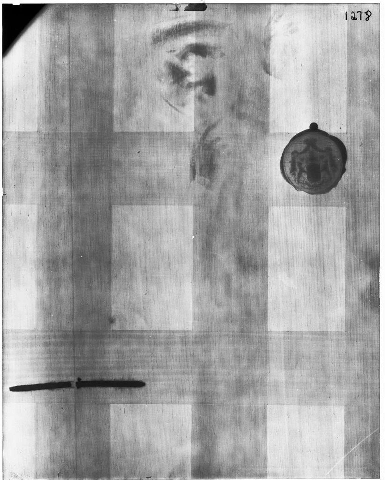 X-radiograph(s) of "Jealous Husband" by Artist of original: Nicolaes Maes