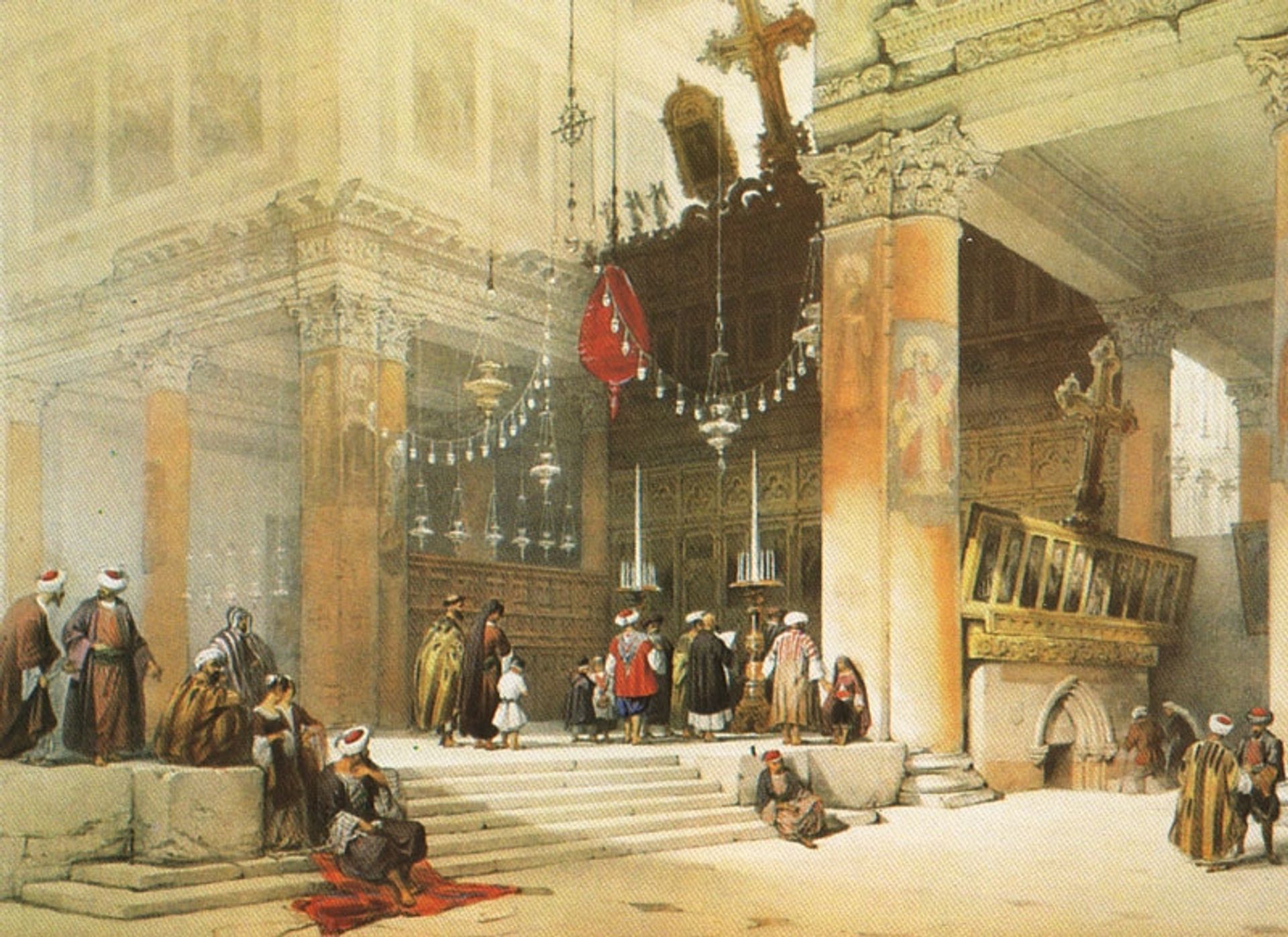 Bethlehem. Shrine of the Nativity by David Roberts