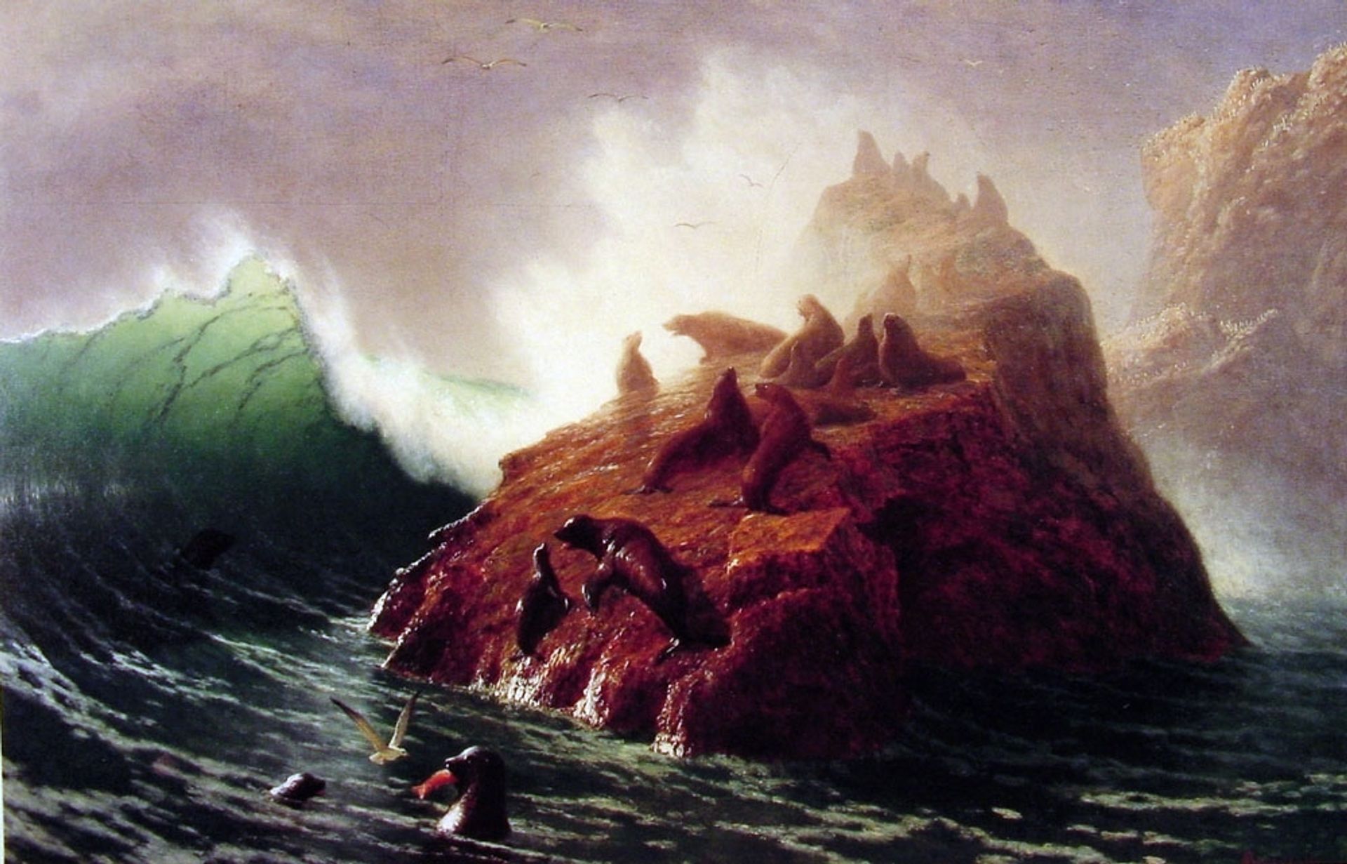 Seal Rock by Albert Bierstadt