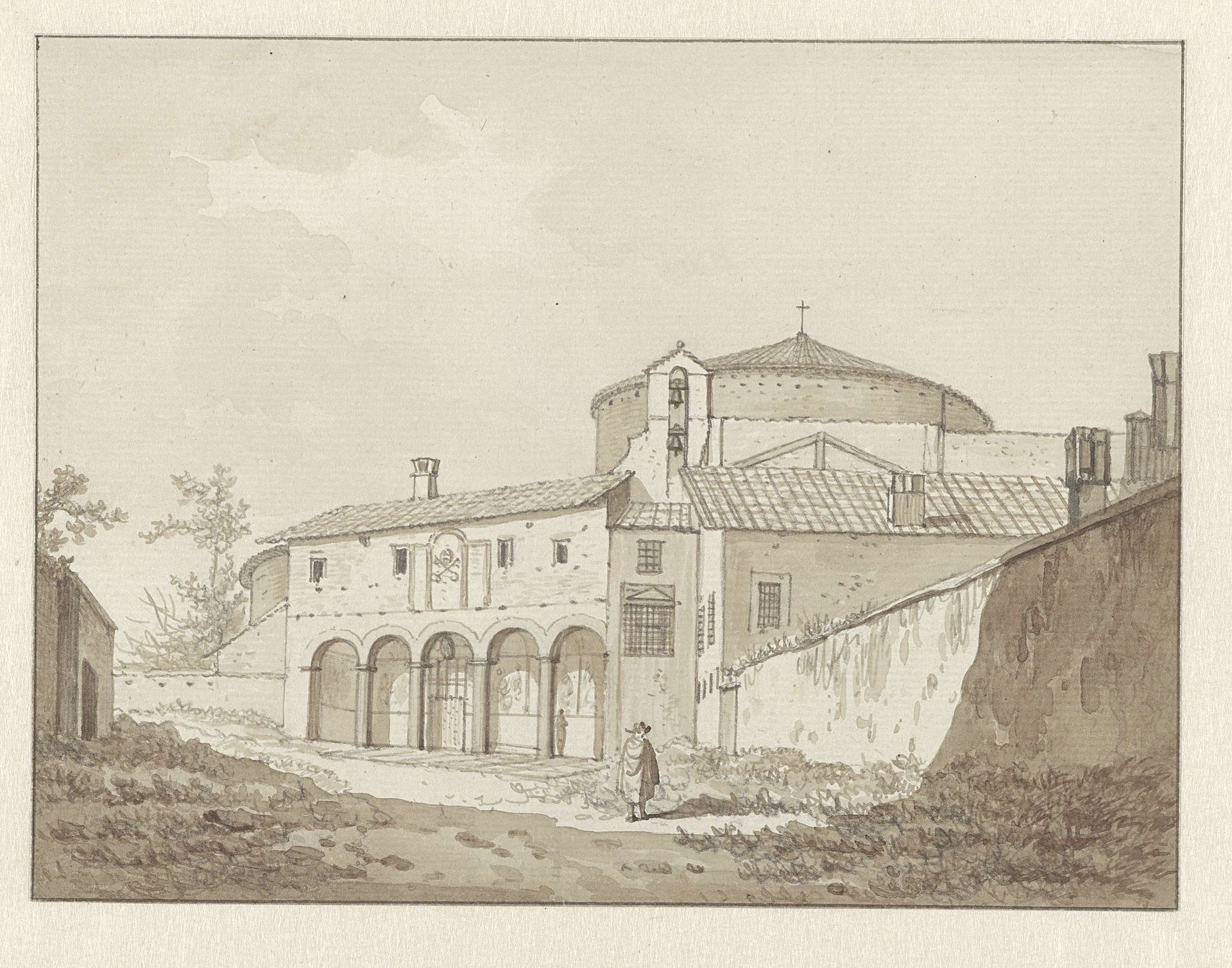 De kerk van S.Stefano Rotondo in Rome by Daniël Dupré