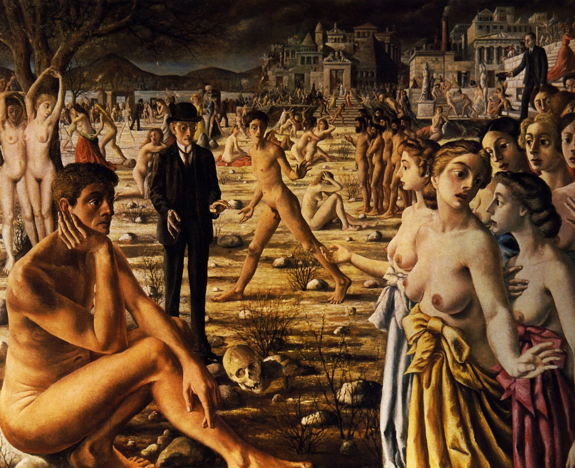 City Worried by Paul Delvaux