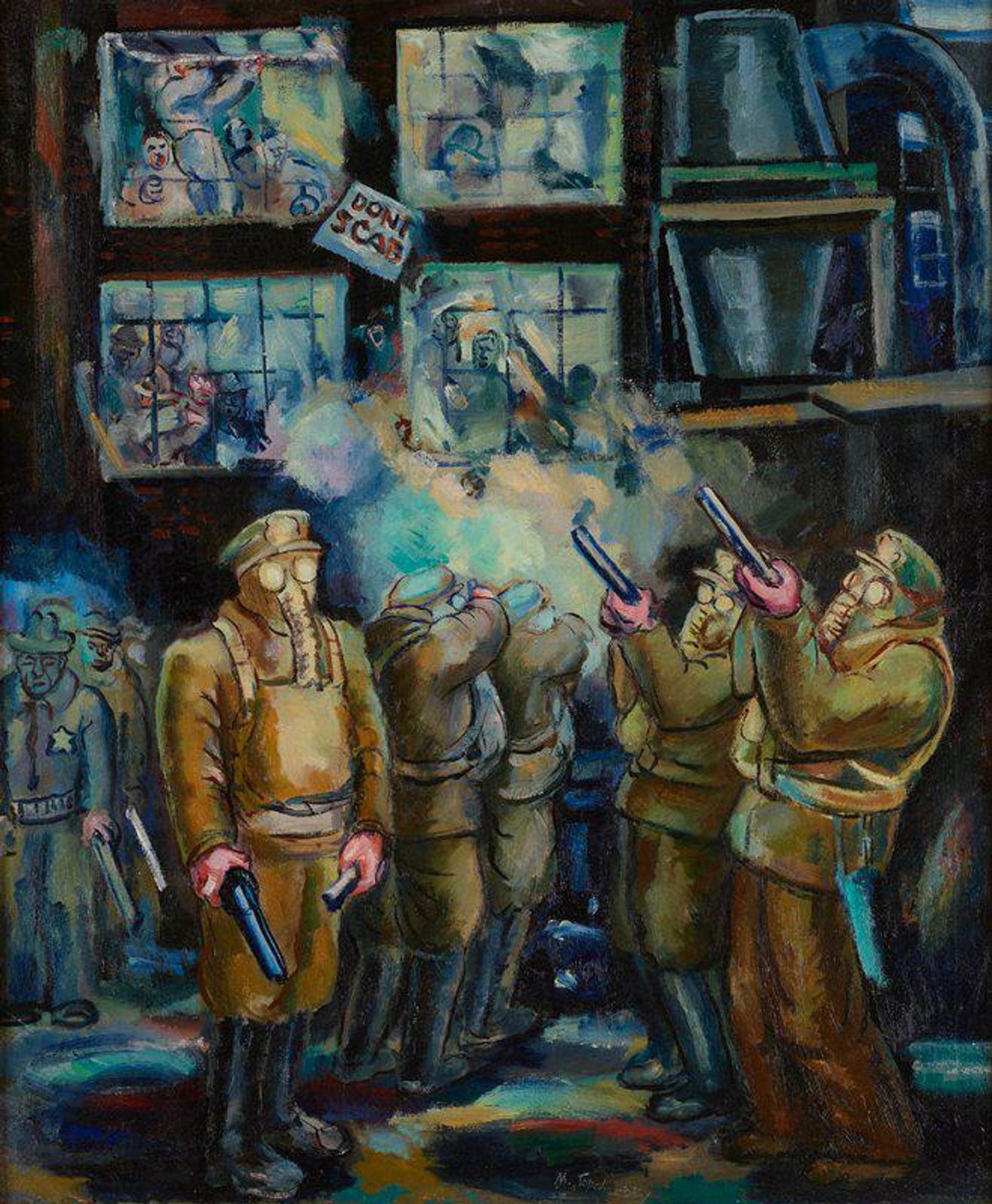 Strike Breakers (Company Violence) by Morris Topchevsky